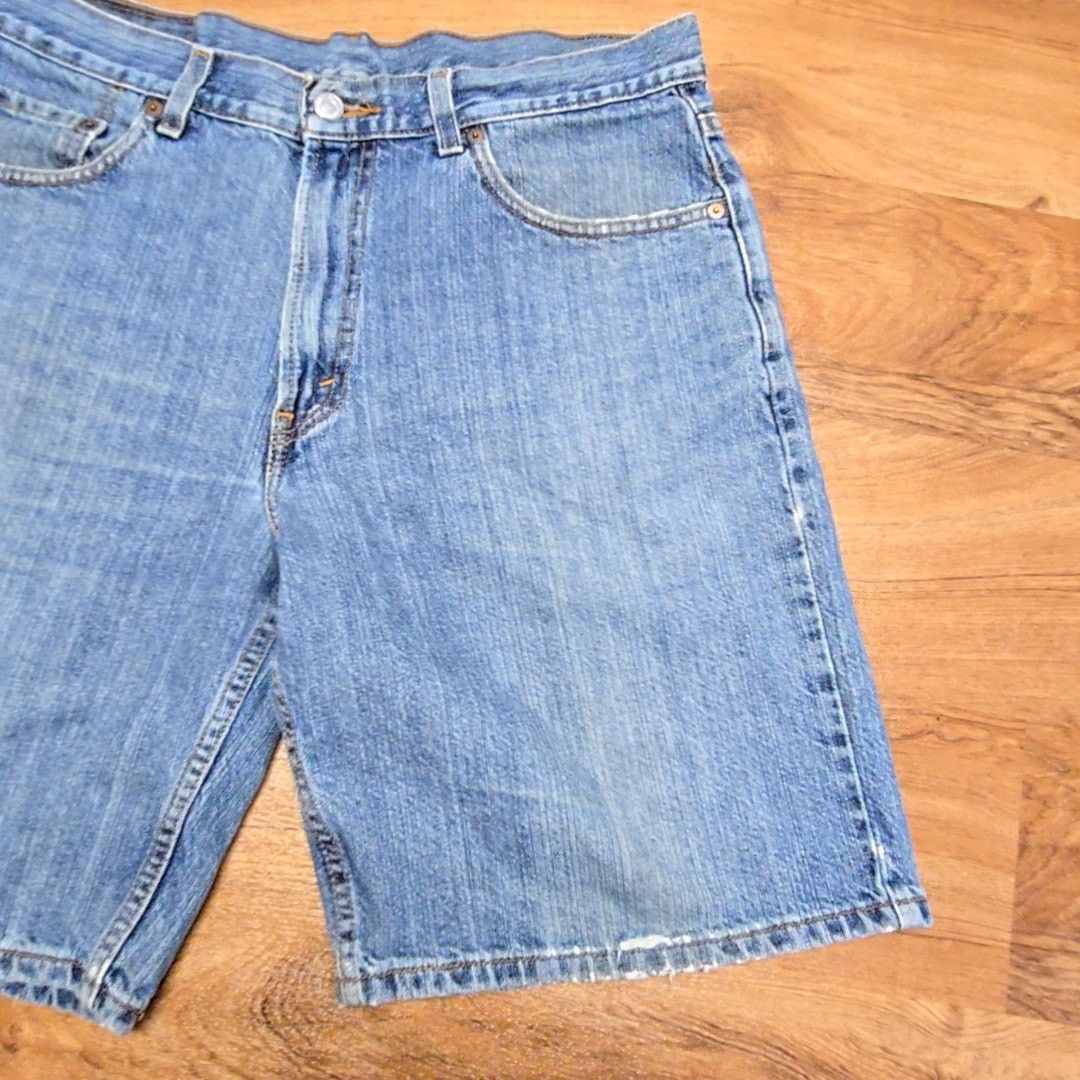 Levi's Vintage Levi's 550 Denim Shorts Blue Distressed 34 Size US 34 / EU 50 - 7 Thumbnail