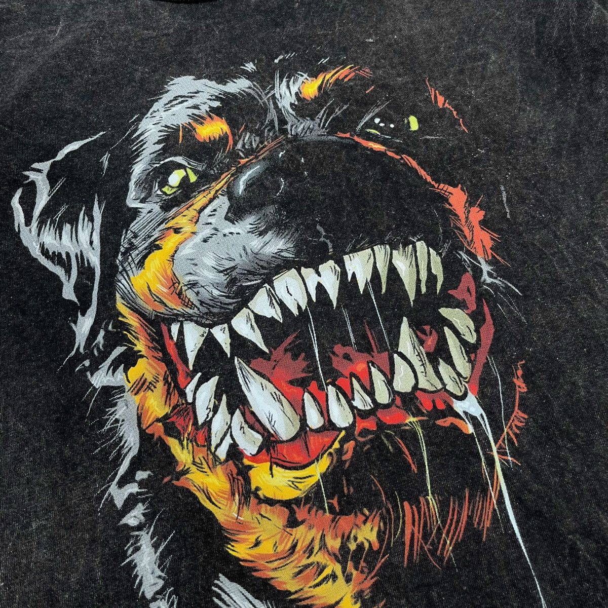 Vintage Nothing Last Forever Nice Mad Black Dog Graphic Design Tee Size US M / EU 48-50 / 2 - 4 Thumbnail