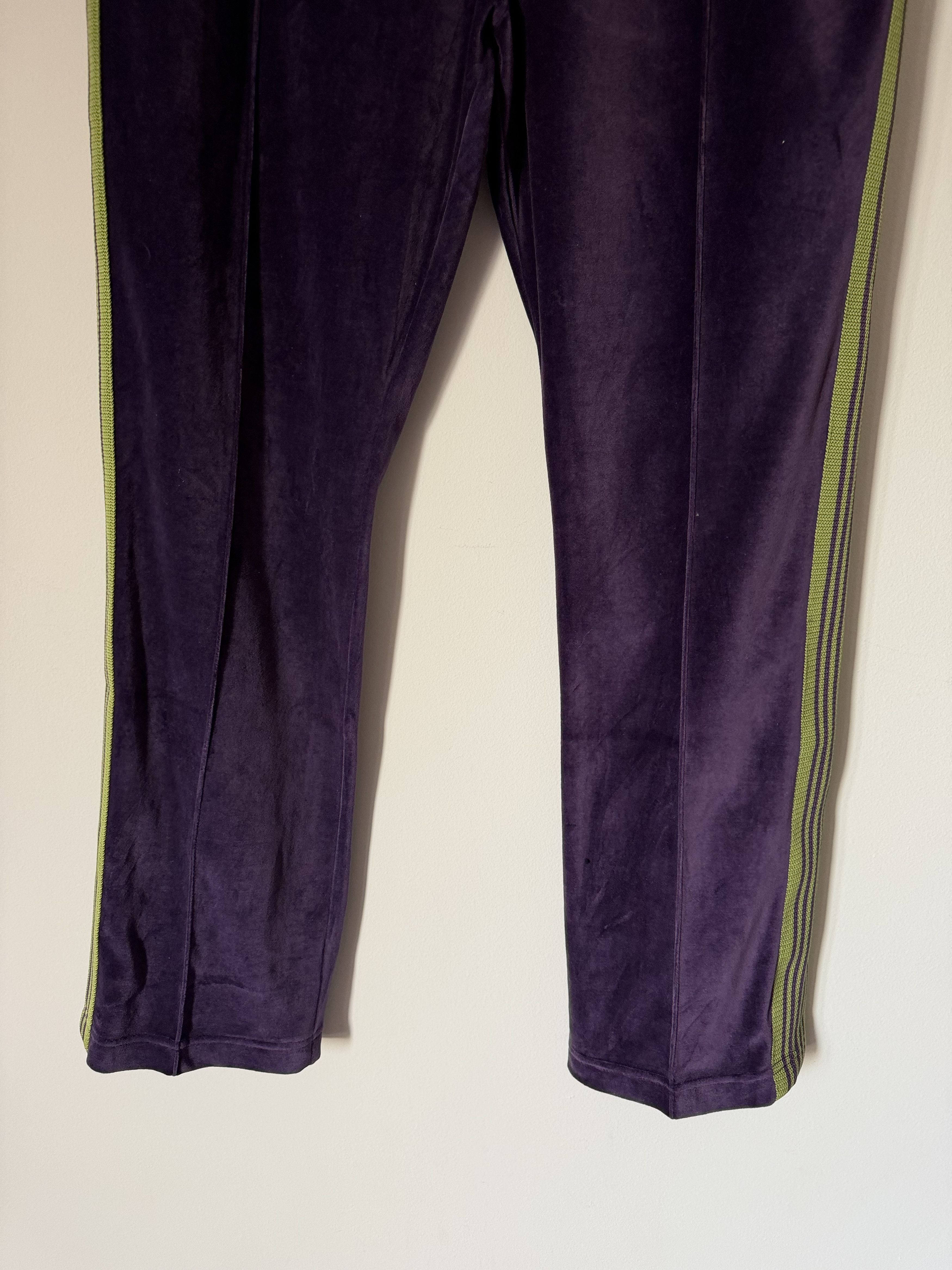 Needles Needles Velour Narrow Track Pants in Purple Size US 34 / EU 50 - 3 Thumbnail