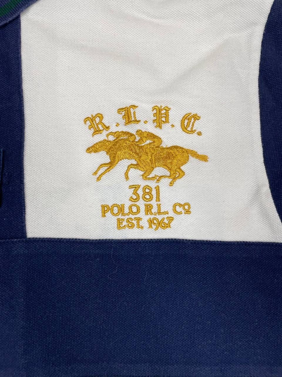 Polo Ralph Lauren Polo Ralph Lauren Men’s Long Sleeve Polo T-Shirt White Navy Size US L / EU 52-54 / 3 - 3 Thumbnail