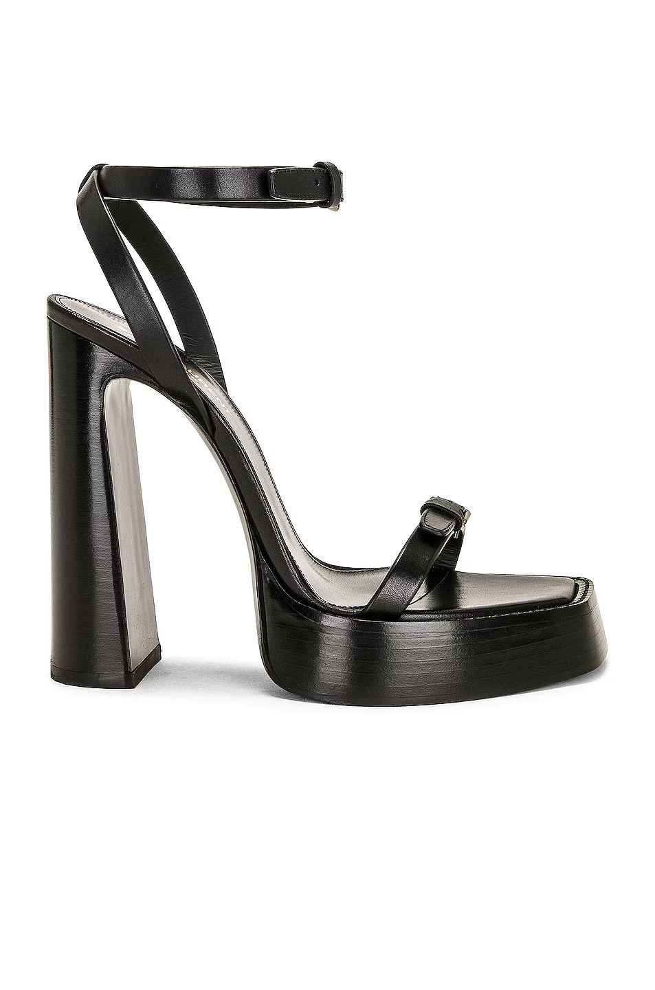 o1bcso1str1124 Platz Platform Sandals in Nero