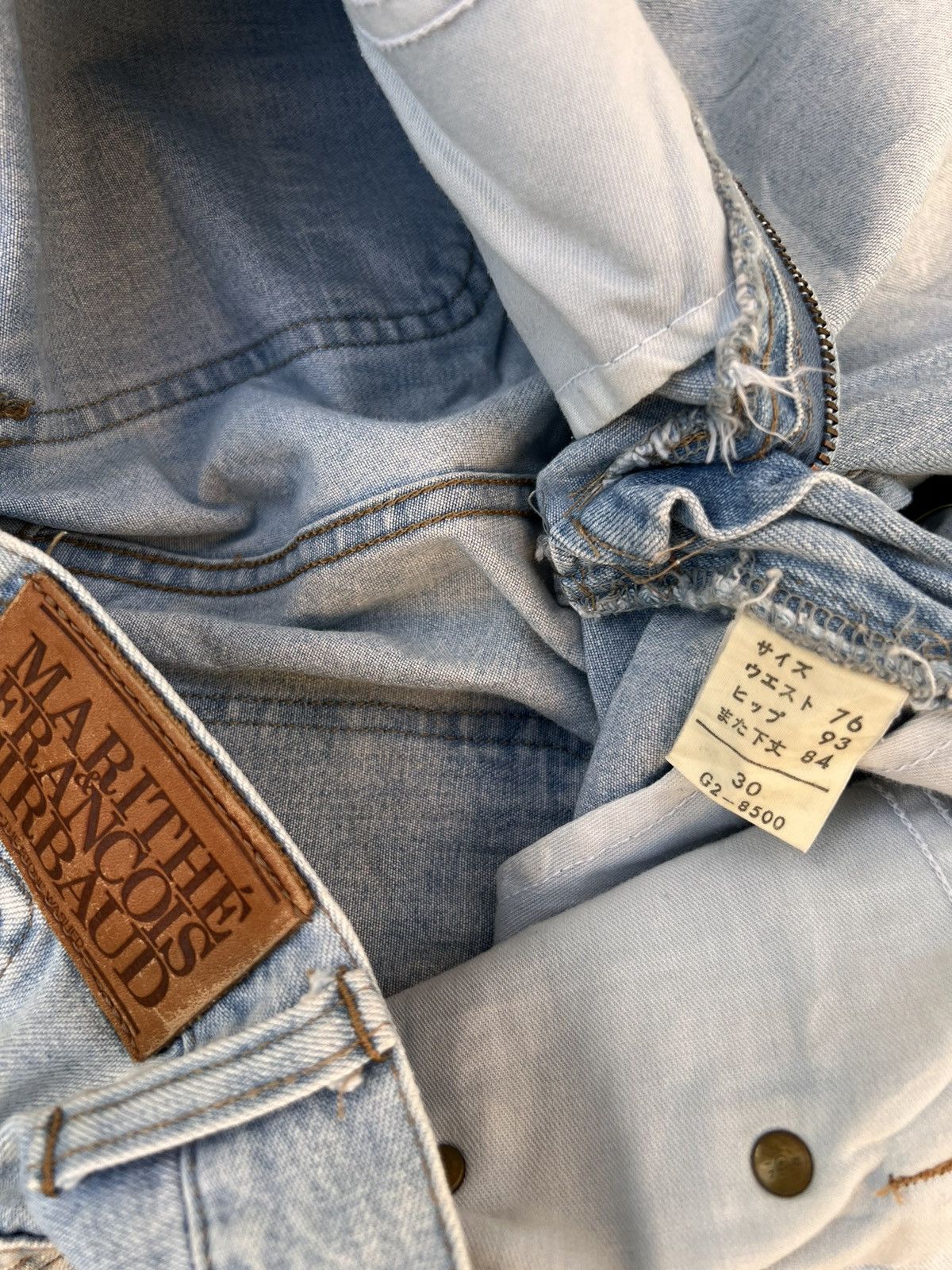 Marithe + Francois Girbaud VTG MARITHE+FRANCOIS GIRBAUD 'THE STONE WASH’ WIDE DENIM Size US 30 / EU 46 - 10 Thumbnail