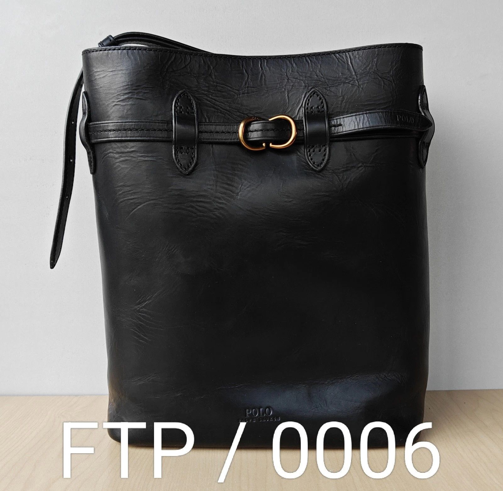 Polo Ralph Lauren Polo Ralph Lauren Bellport Leather Large Bucket Bag FTP 0006 Size ONE SIZE - 9 Thumbnail