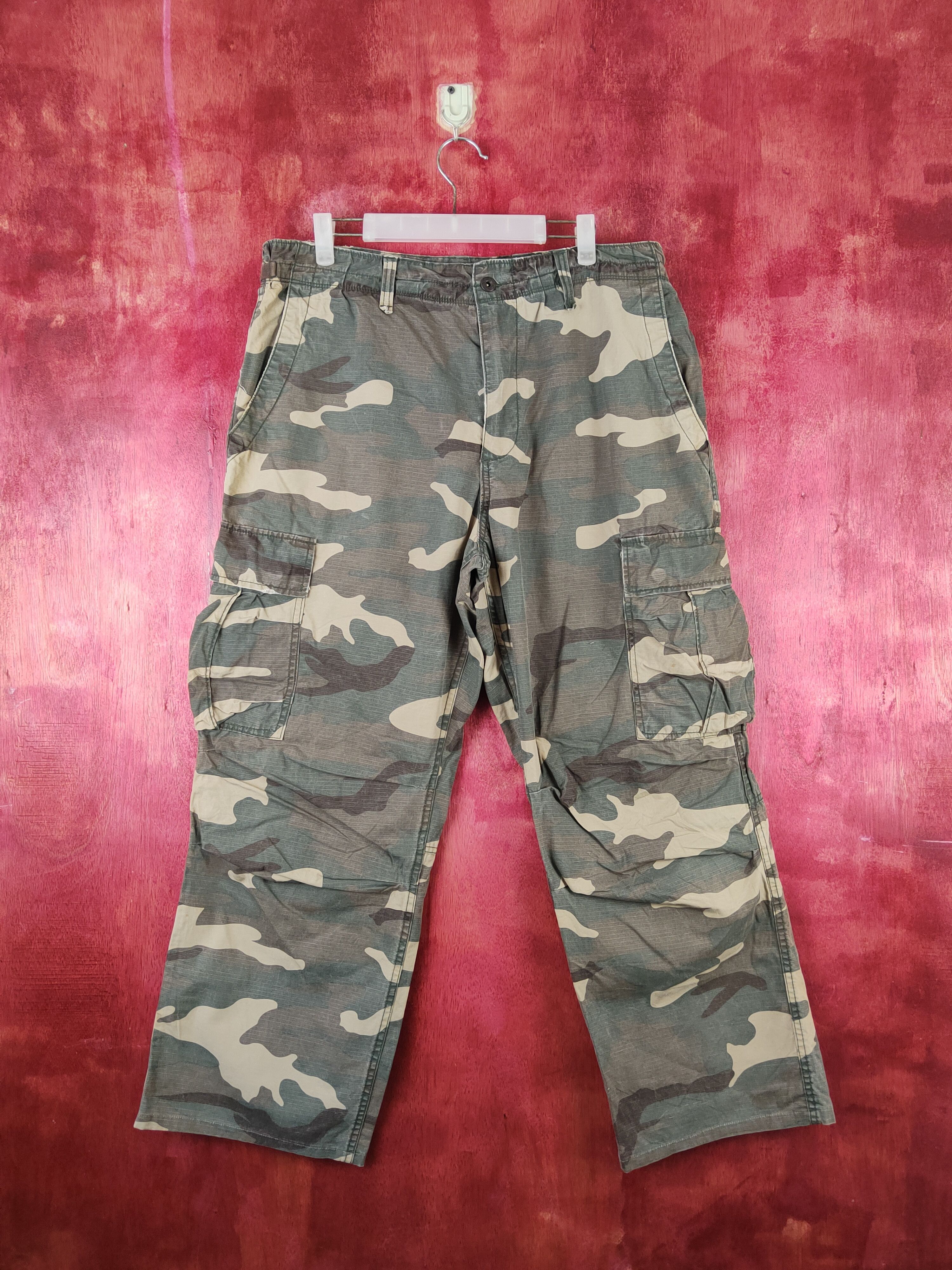 Avirex Avirex Camouflage Multipocket Tactical Cargo Pants #S1752 Size US 33 - 1 Thumbnail