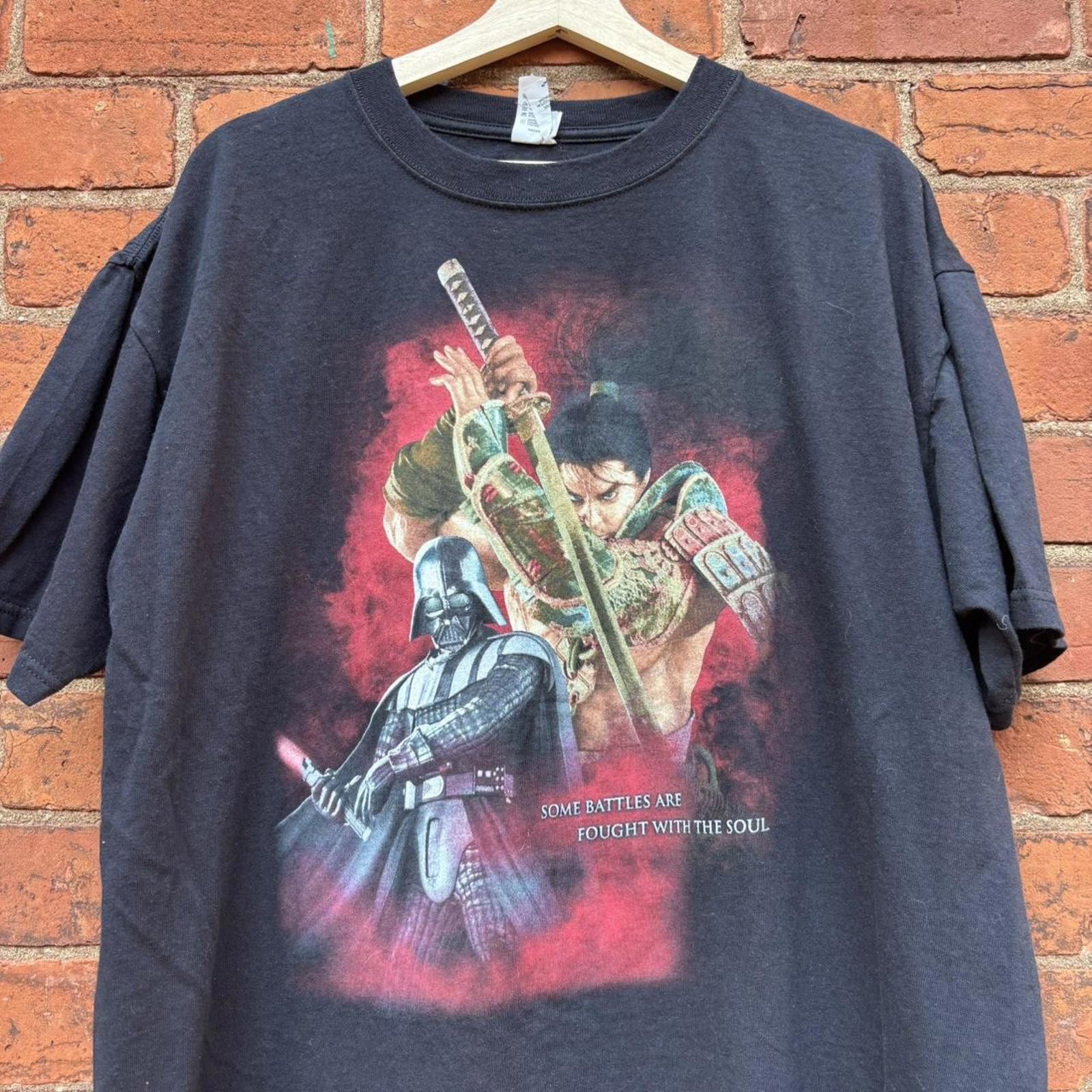 Anvil Vintage soul caliber battles are fought with soul t shirt XL Size US XL / EU 56 / 4 - 2 Thumbnail