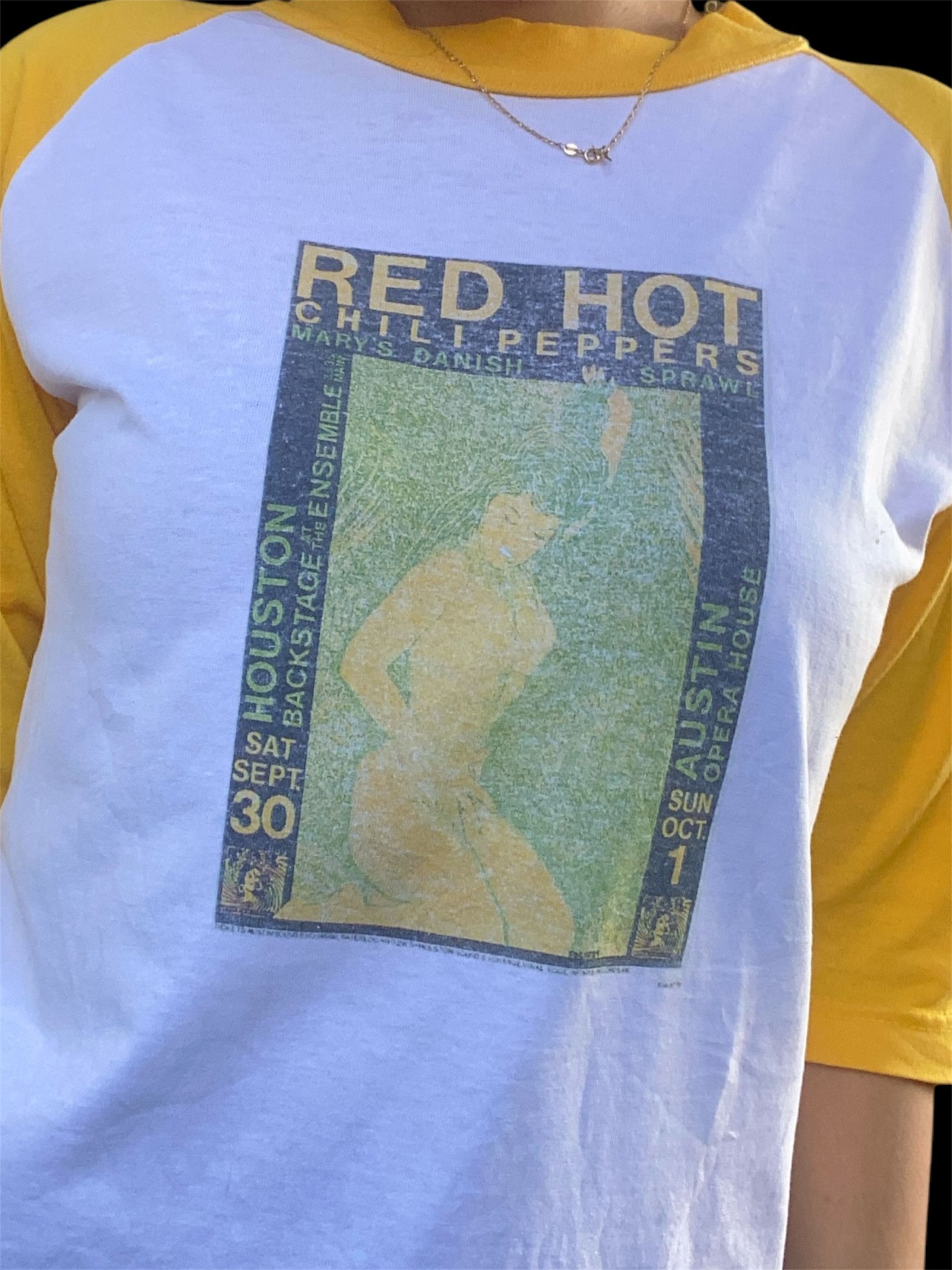 Band Tees × Vintage 1989 Red Hot Chili Peppers Mary’s Danish Sprawl Baseball tee Size US S / EU 44-46 / 1 - 7 Thumbnail