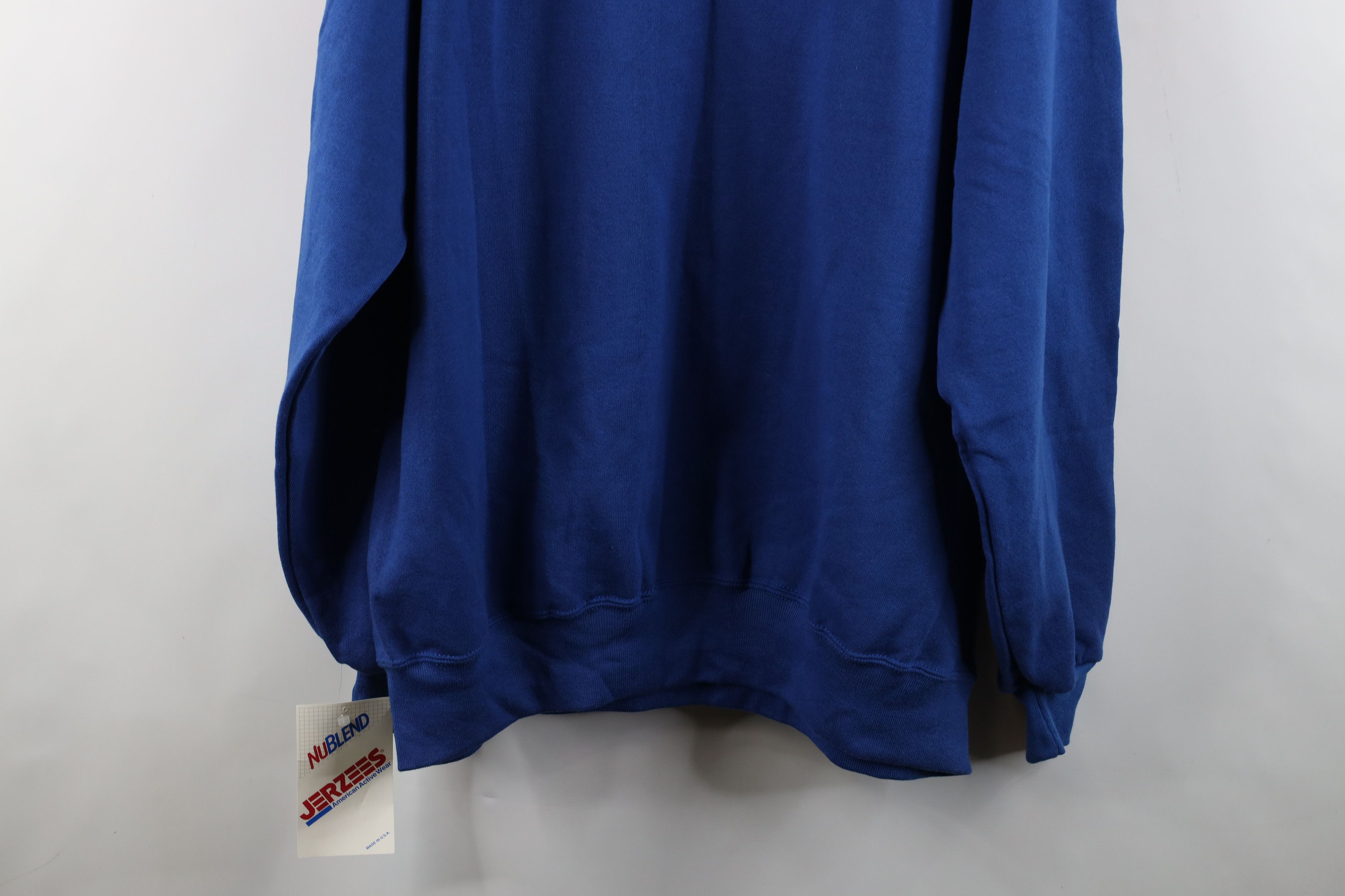 Vintage Deadstock Vintage 90s Streetwear Crewneck Sweatshirt Royal Size US XXL / EU 58 / 5 - 12 Thumbnail