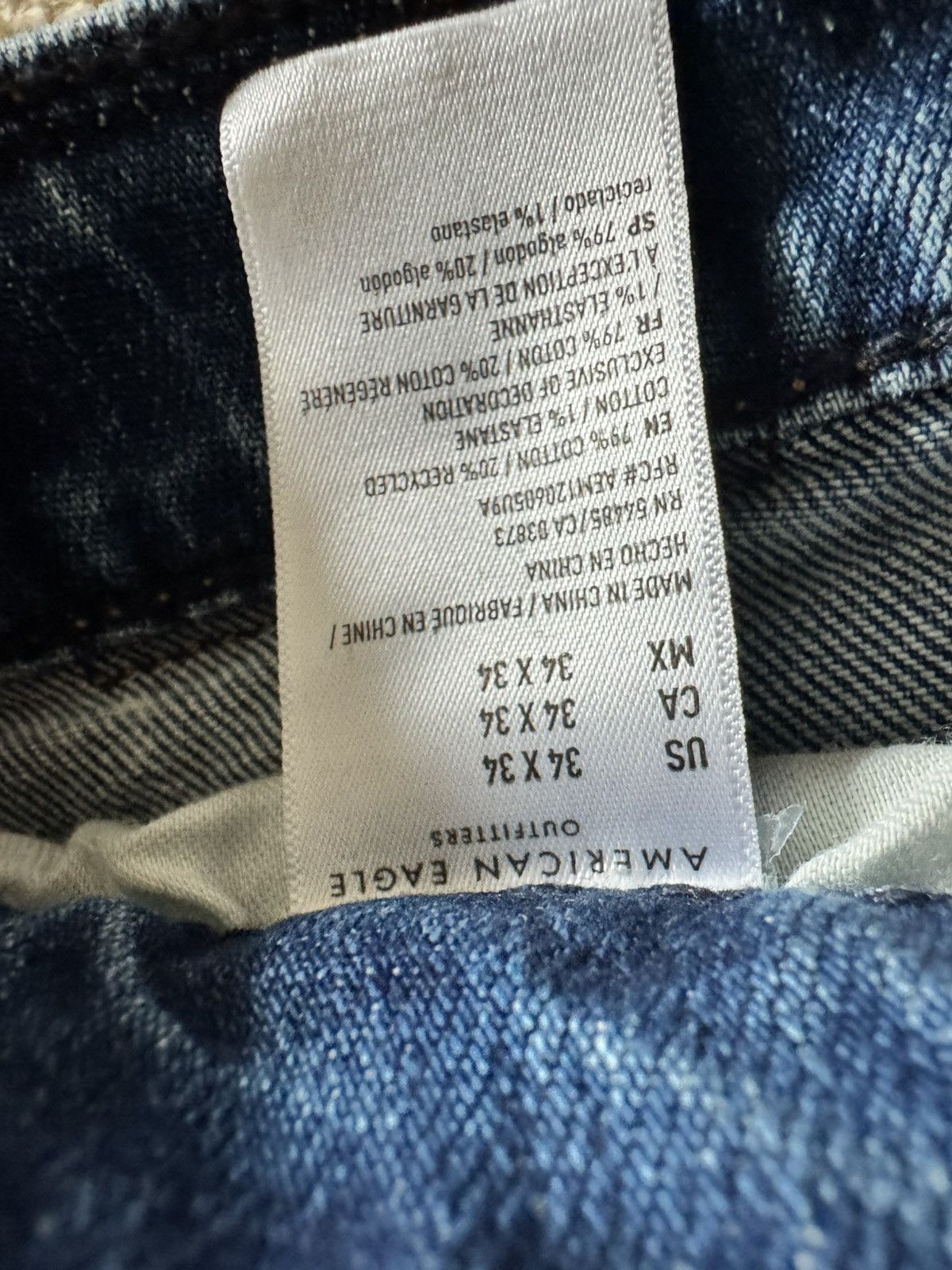 American Eagle Outfitters New American Eagle Athletic Straight 34x34 Size US 34 / EU 50 - 4 Thumbnail