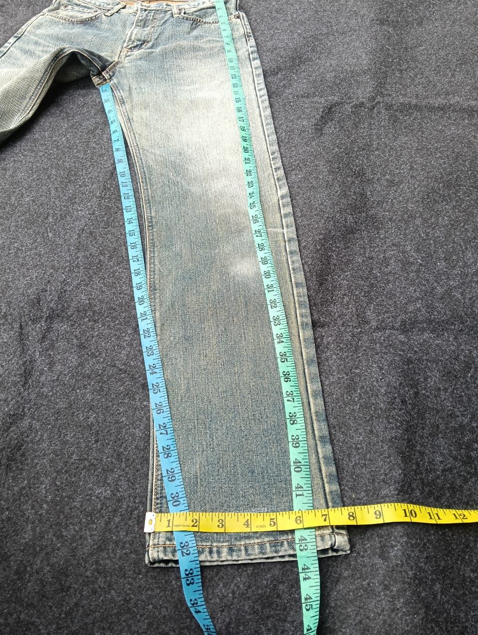 Edwin EDWIN Made in Japan 403 Light Wash Distressed Denim. Size US 29 - 9 Thumbnail