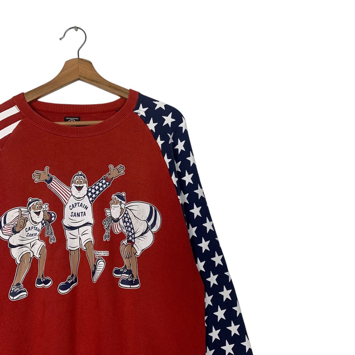Other Captain Santa America Flag Crewneck Sweatshirt Size US L / EU 52-54 / 3 - 5 Thumbnail