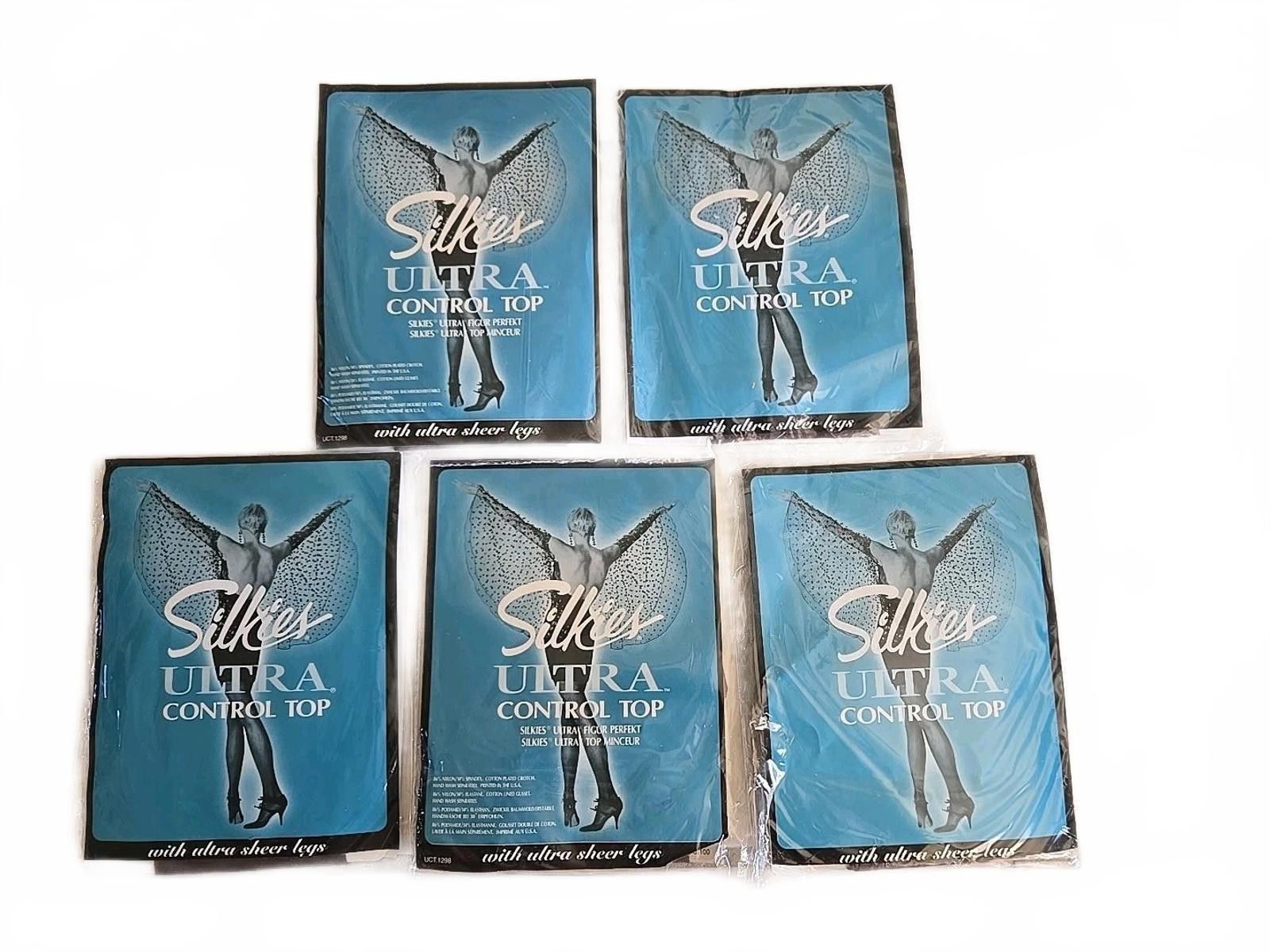 Other 5 x pairs SILKIES Ultra Control Top Pantyhose ~ Size S TAUPE Size ONE SIZE - 2 Thumbnail