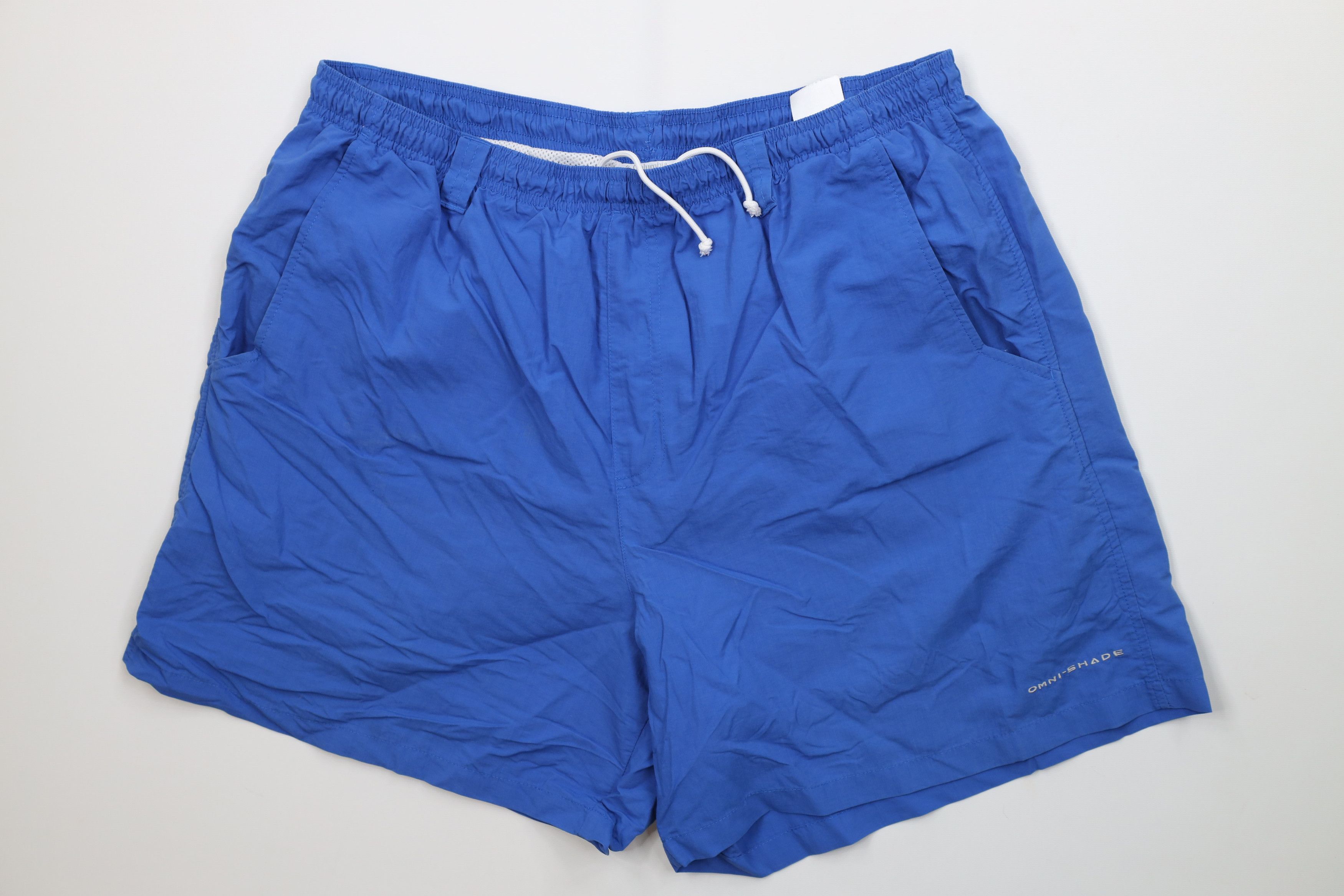 Columbia Vintage Y2K Columbia PFG Lined Above Knee Shorts Blue Nylon Size US 36 / EU 52 - 1 Thumbnail