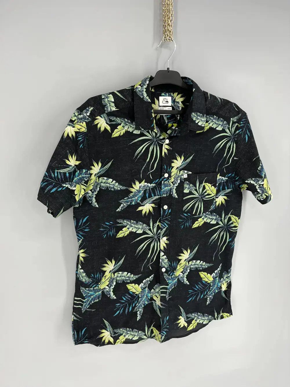 Vintage Vintage Crazy Quiksilver Hawaiian Floral Shirt Buttons 90s Size US S / EU 44-46 / 1 - 2 Thumbnail