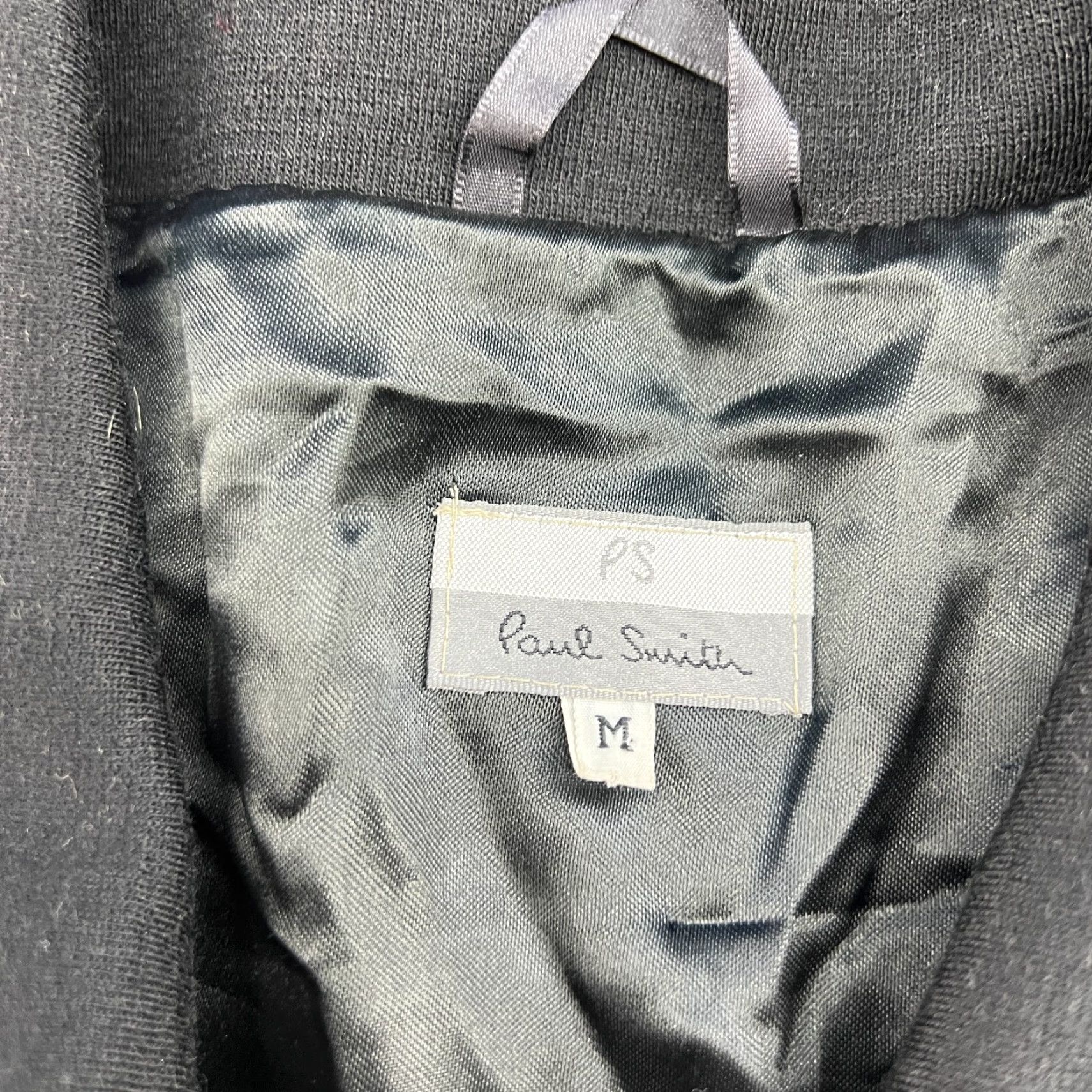 Paul Smith Paul Smith Jacket Mens Medium Wool Blend Black Full Zip PS Bomber Jacket Mens Regular Size M Black Wool Blend Full Zip PS Size US M / EU 48-50 / 2 - 3 Thumbnail