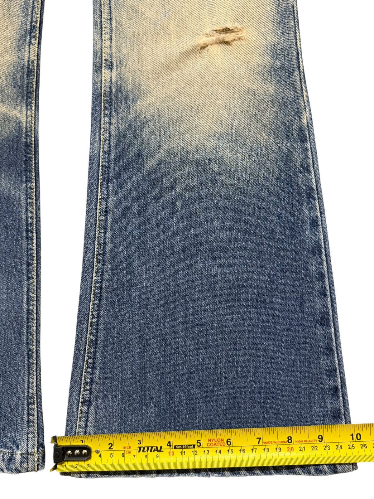 Lee Vintage 90s Lee Rider Mud Wash Faded Whiskers Wide Leg Flare Size 26" / US 2 / IT 38 - 16 Thumbnail