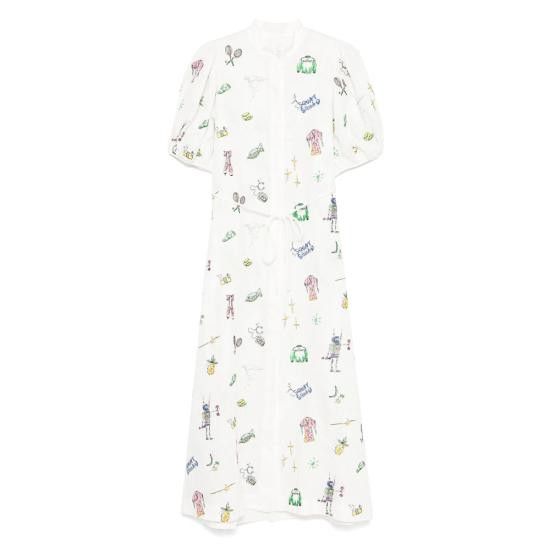 ALEMAIS ALEMAIS Women Dresses 5179D CREAM WHITE Size XS / US 0-2 / IT 36-38 - 1 Thumbnail