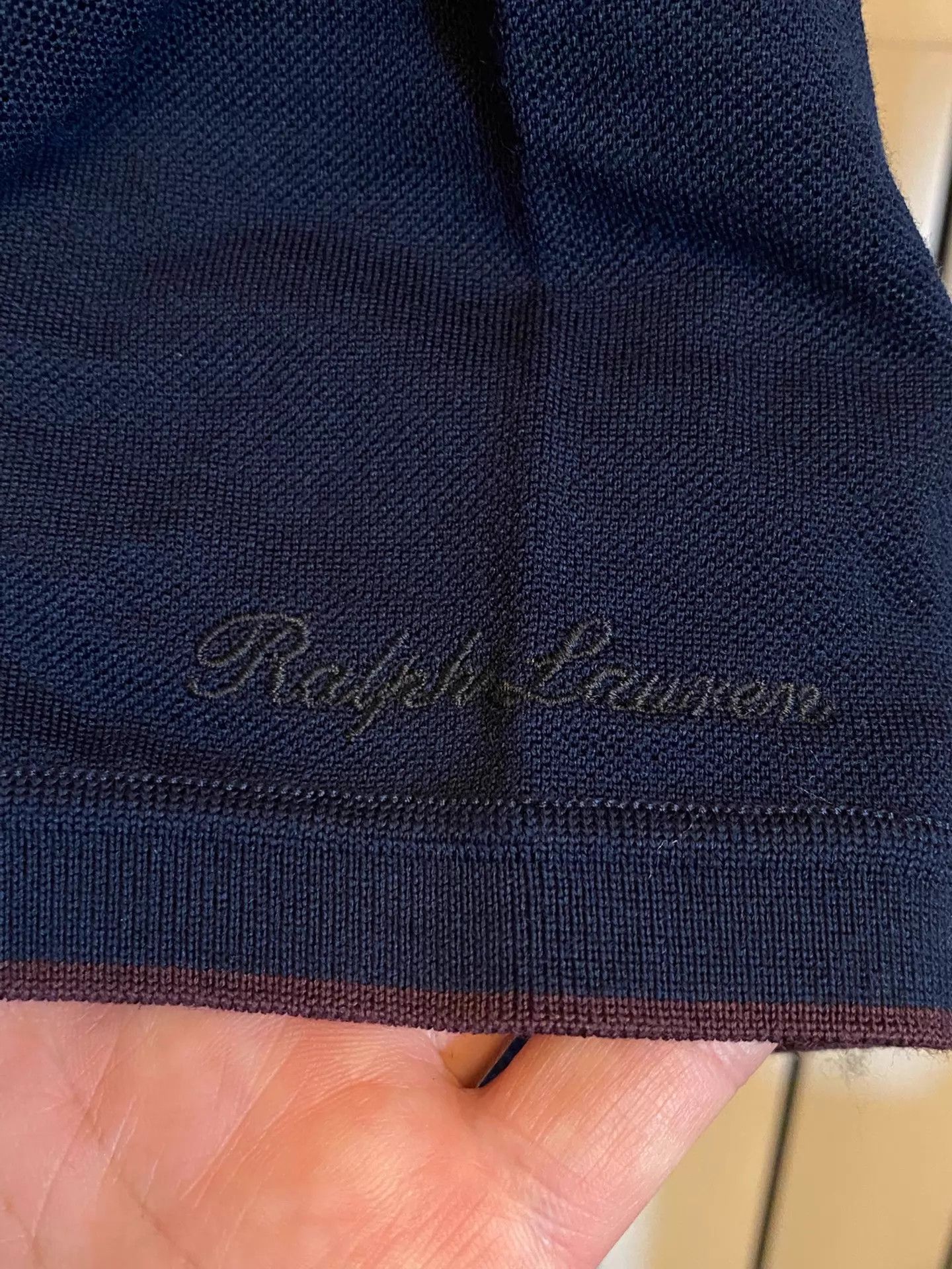 Ralph Lauren RL Purple Label RRL 100% Wool Short-Sleeve Polo S Size US S / EU 44-46 / 1 - 4 Thumbnail