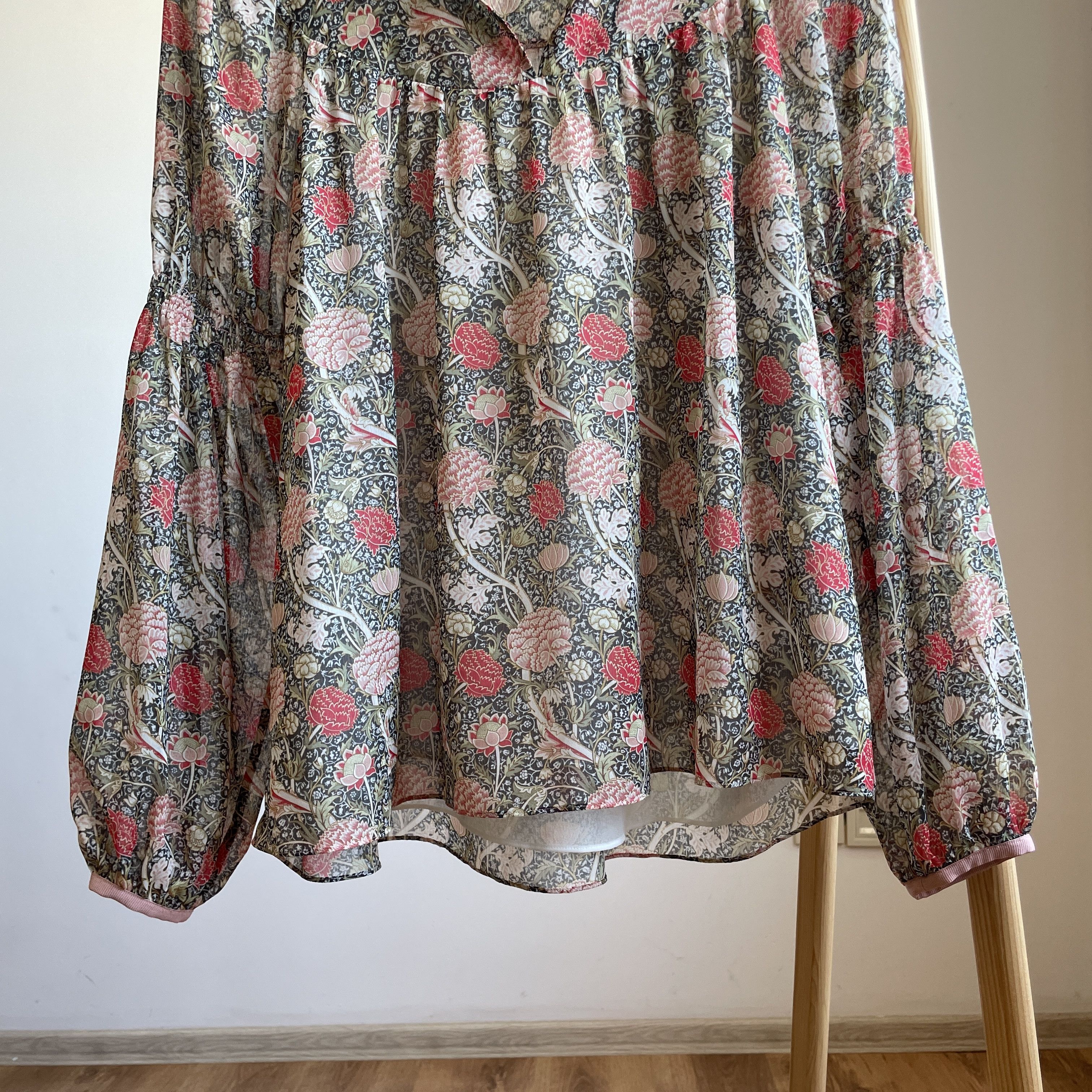 ME+EM Me+Em Floral Meadow Long Sleeve Blouse Size UK 8 Size S / US 4 / IT 40 - 5 Thumbnail