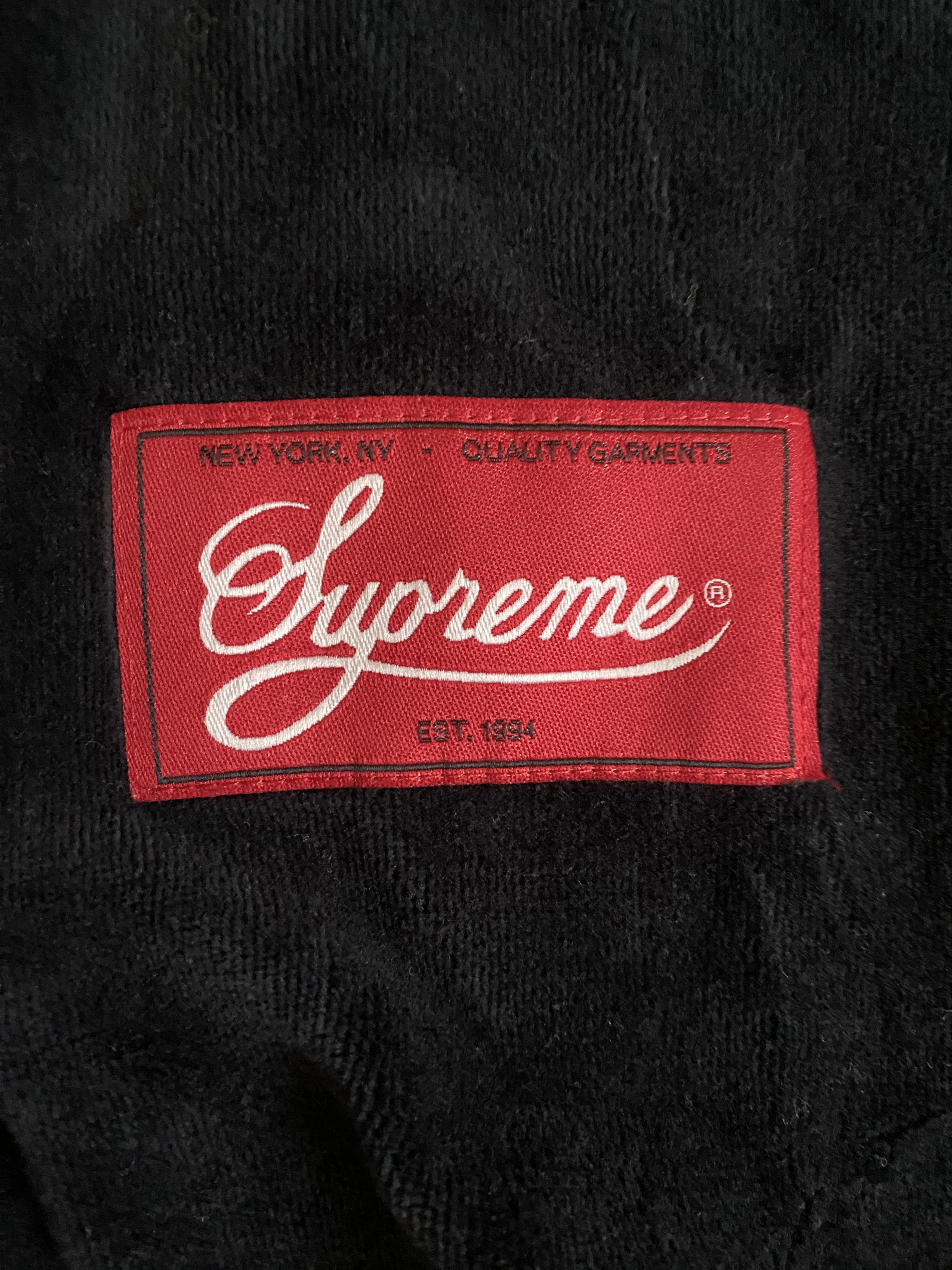 Supreme Velour Baseball Jersey FW20 Size US L / EU 52-54 / 3 - 5 Thumbnail