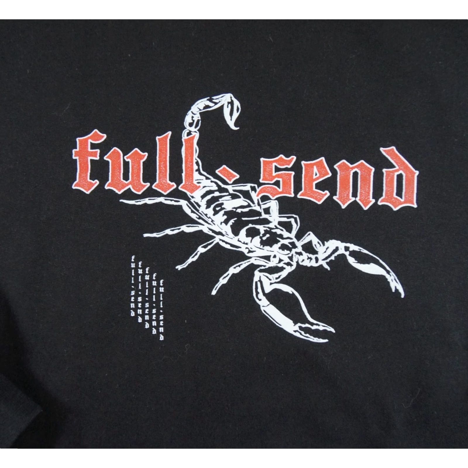 Vintage VINTAGE Full Send Mens Sweatshirt Crew Neck Black Medium Men’s Pullover Sweatshirt Size US M / EU 48-50 / 2 - 2 Thumbnail