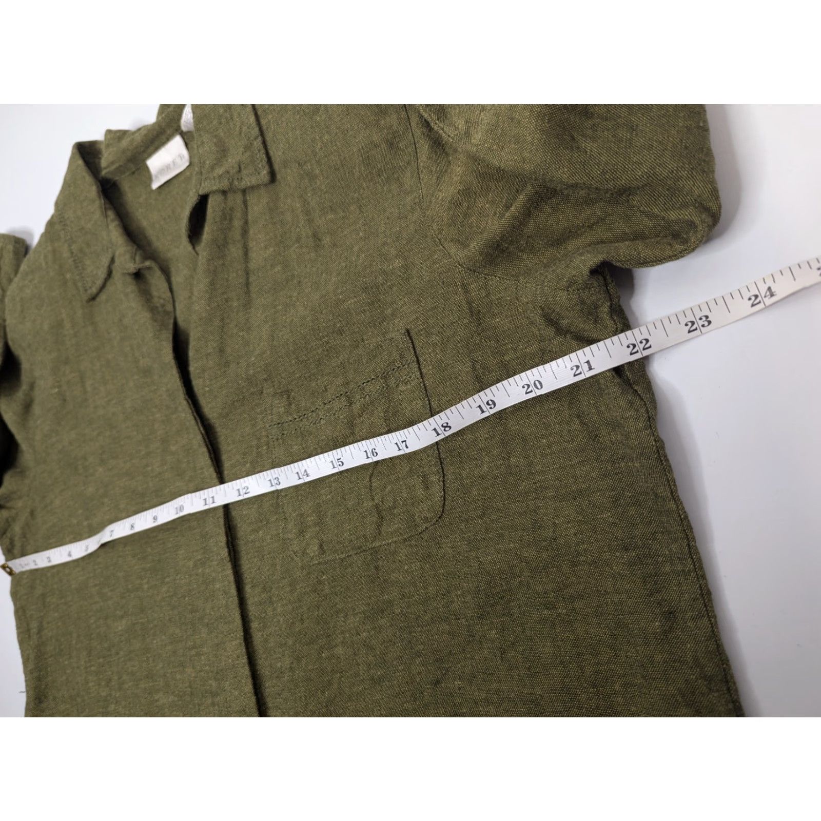 Vintage Koret Womens Blouse Linen Blend Floral Embroidered 3/4 Sleeve Size L Green Vintage Size L / US 10 / IT 46 - 7 Thumbnail