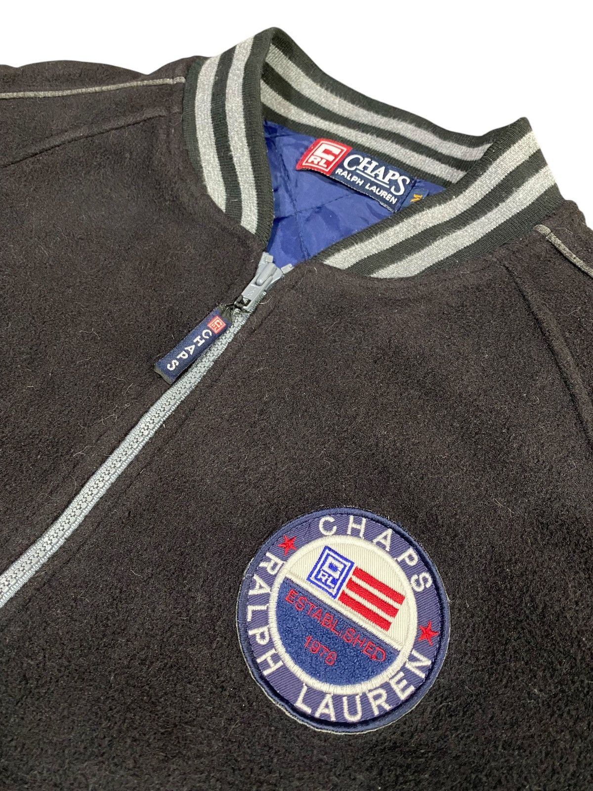 Chaps Ralph Lauren Black Fleece CHAPS RALPH LAURENT Zipper Jacket (M) Size US M / EU 48-50 / 2 - 16 Thumbnail