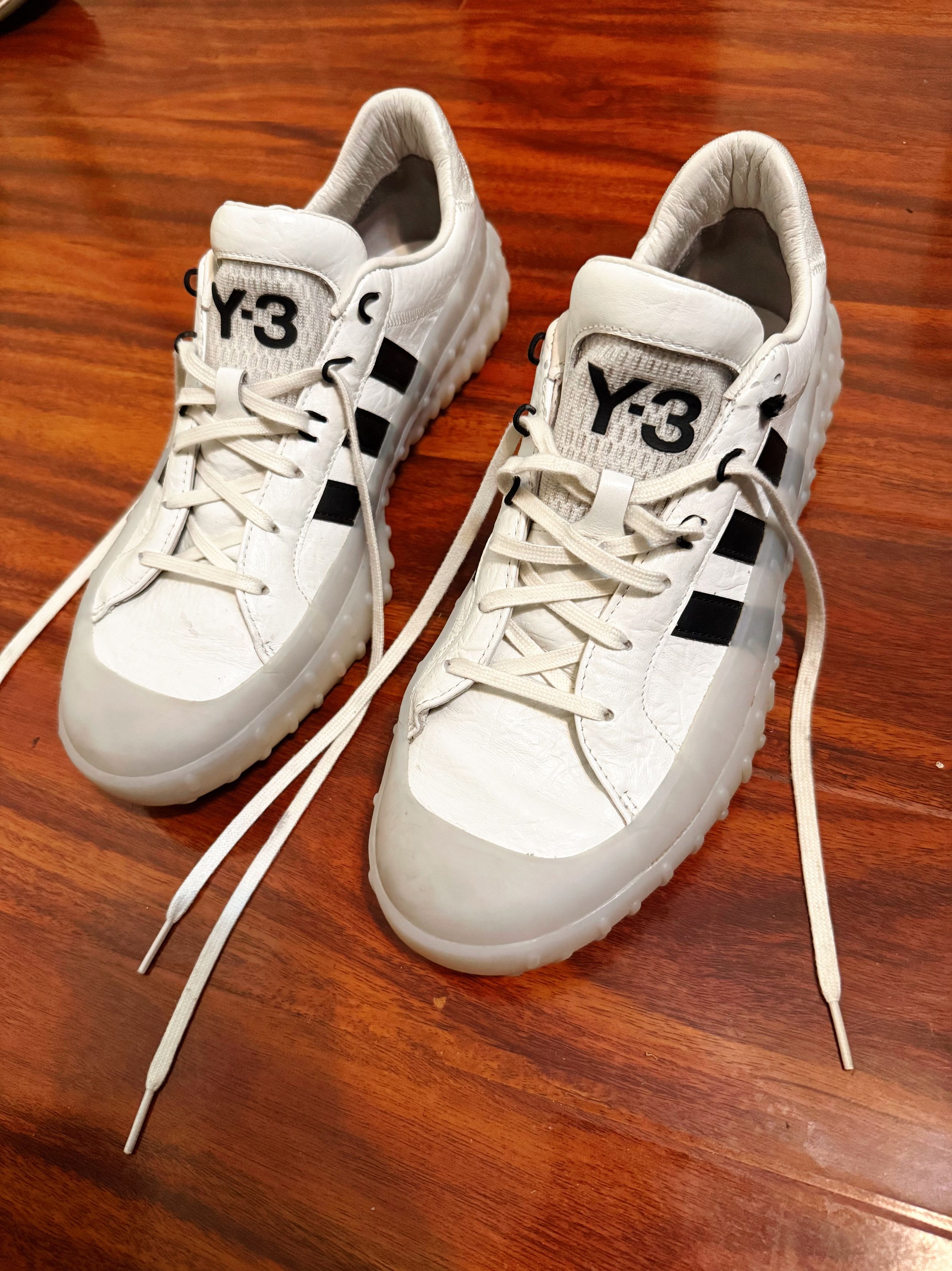 Y-3 ADIDAS Y-3 GR.1P "WHITE BLACK" SIZE 12 Size US 12 / EU 45 - 1 Thumbnail