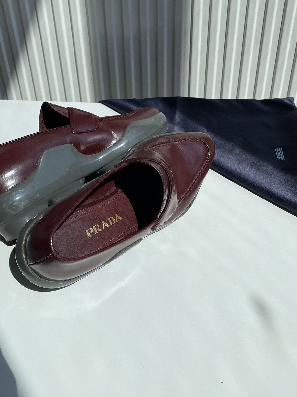Prada Prada Penny Loafers Platforms Leather Size US 6 / IT 36 - 7 Thumbnail