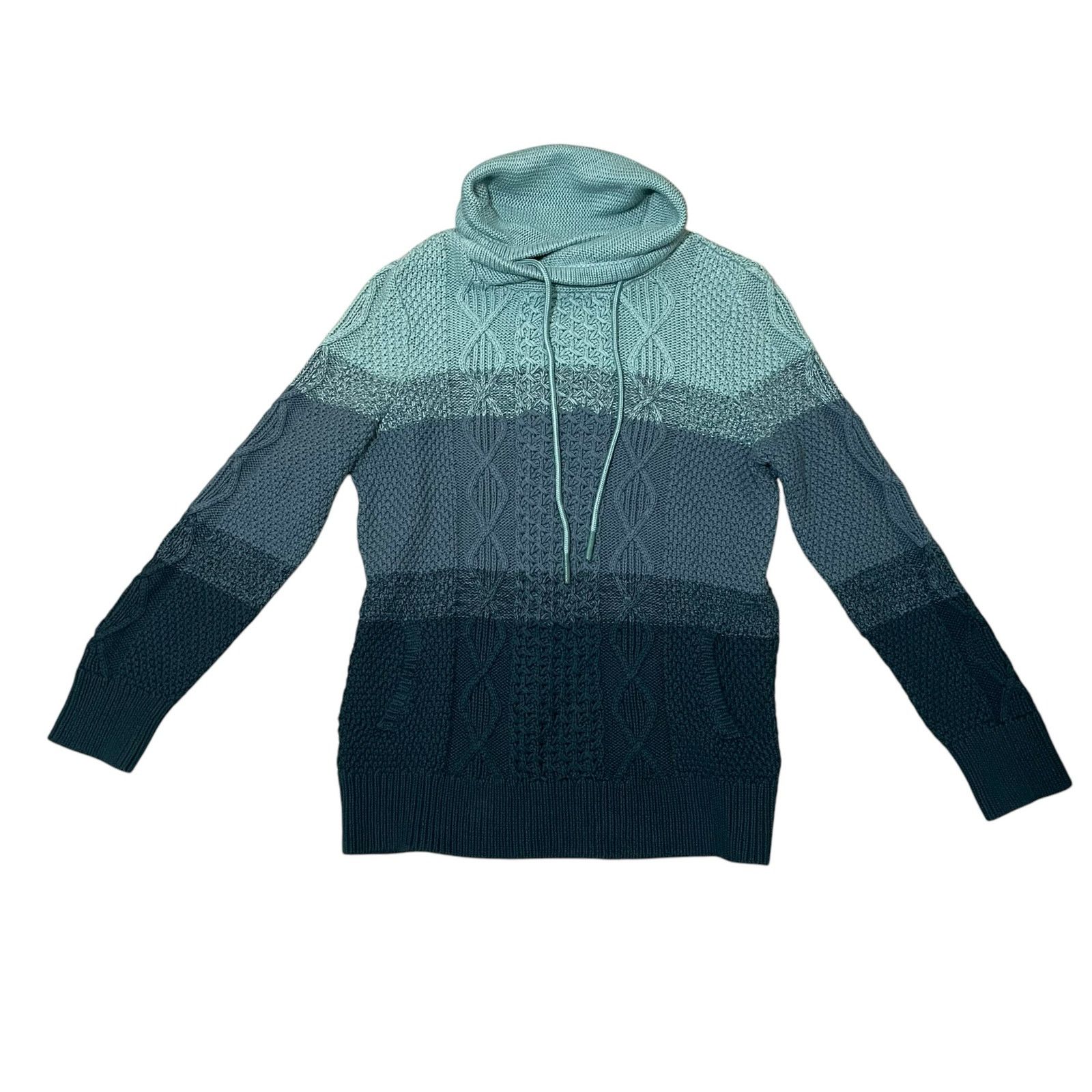 L.L. Bean L.L. Bean Signature Cowl Neck Sweater Blue Gradient Medium Size M / US 6-8 / IT 42-44 - 1 Thumbnail