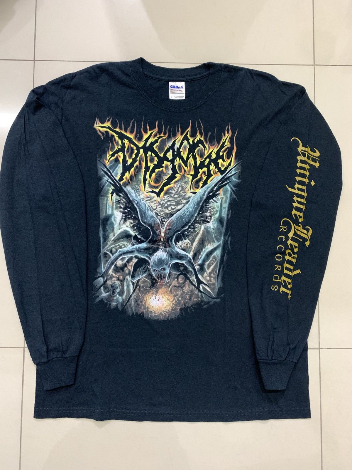 Band Tees Vintage Disgorge Perish Angel longsleeve brutal death metal Size US L / EU 52-54 / 3 - 1 Thumbnail
