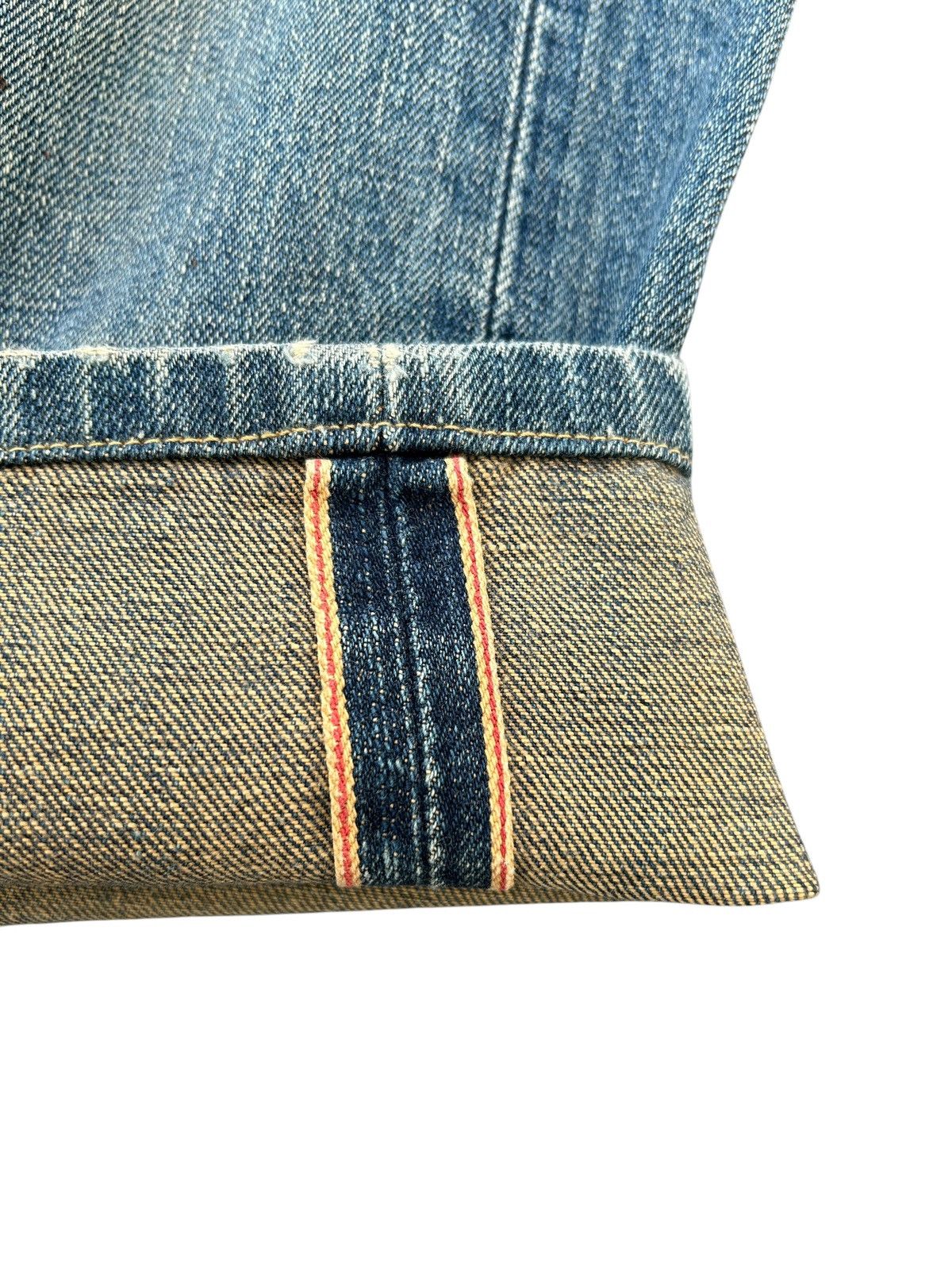 Kapital Edwin Selvedge Distressed Baggy Denim Jeans ☠️☠️ Size US 31 - 2 Thumbnail