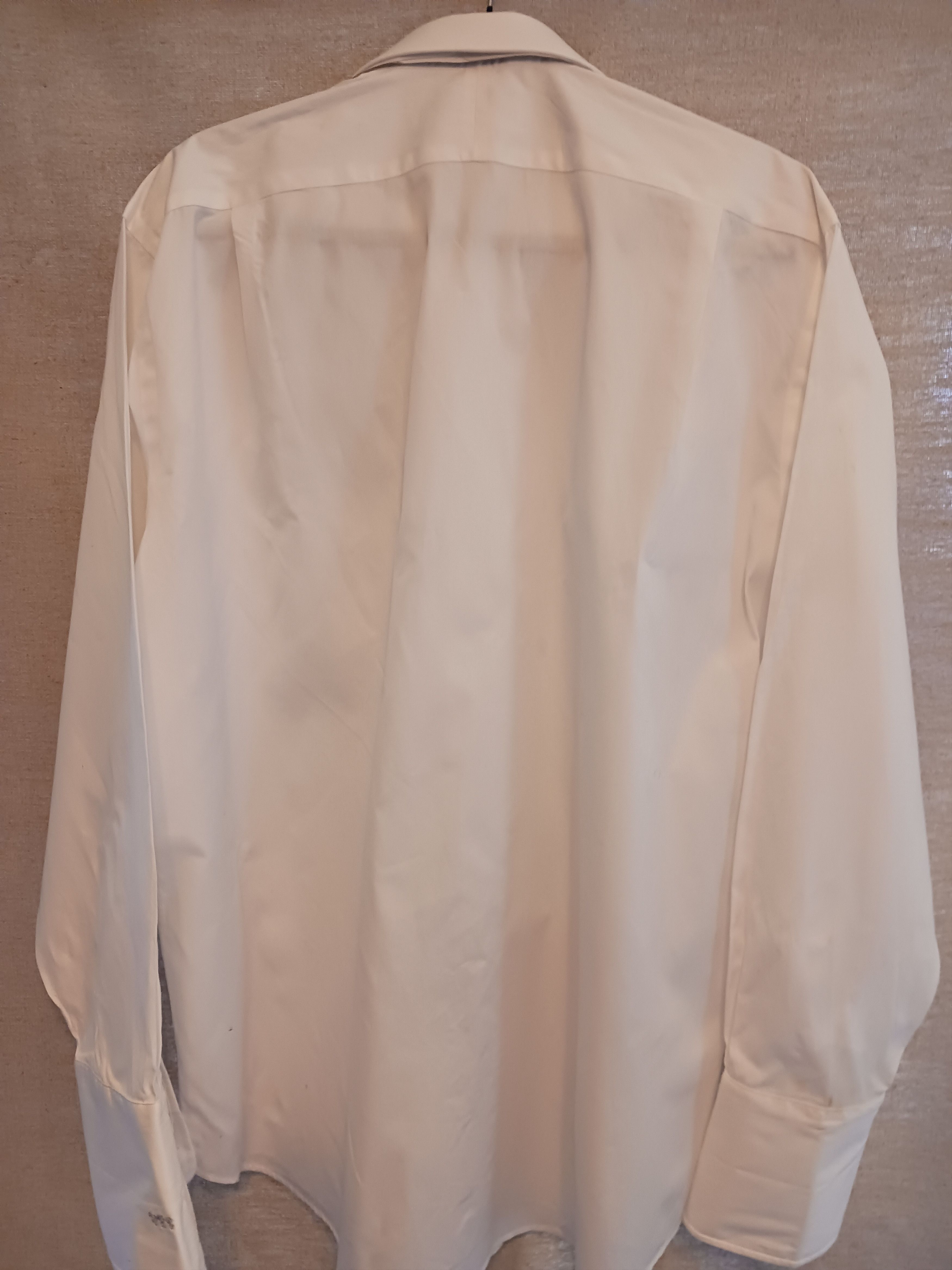 Paul Fredrick New White Dress French Cuffed Shirt Size US XXL / EU 58 / 5 - 3 Thumbnail