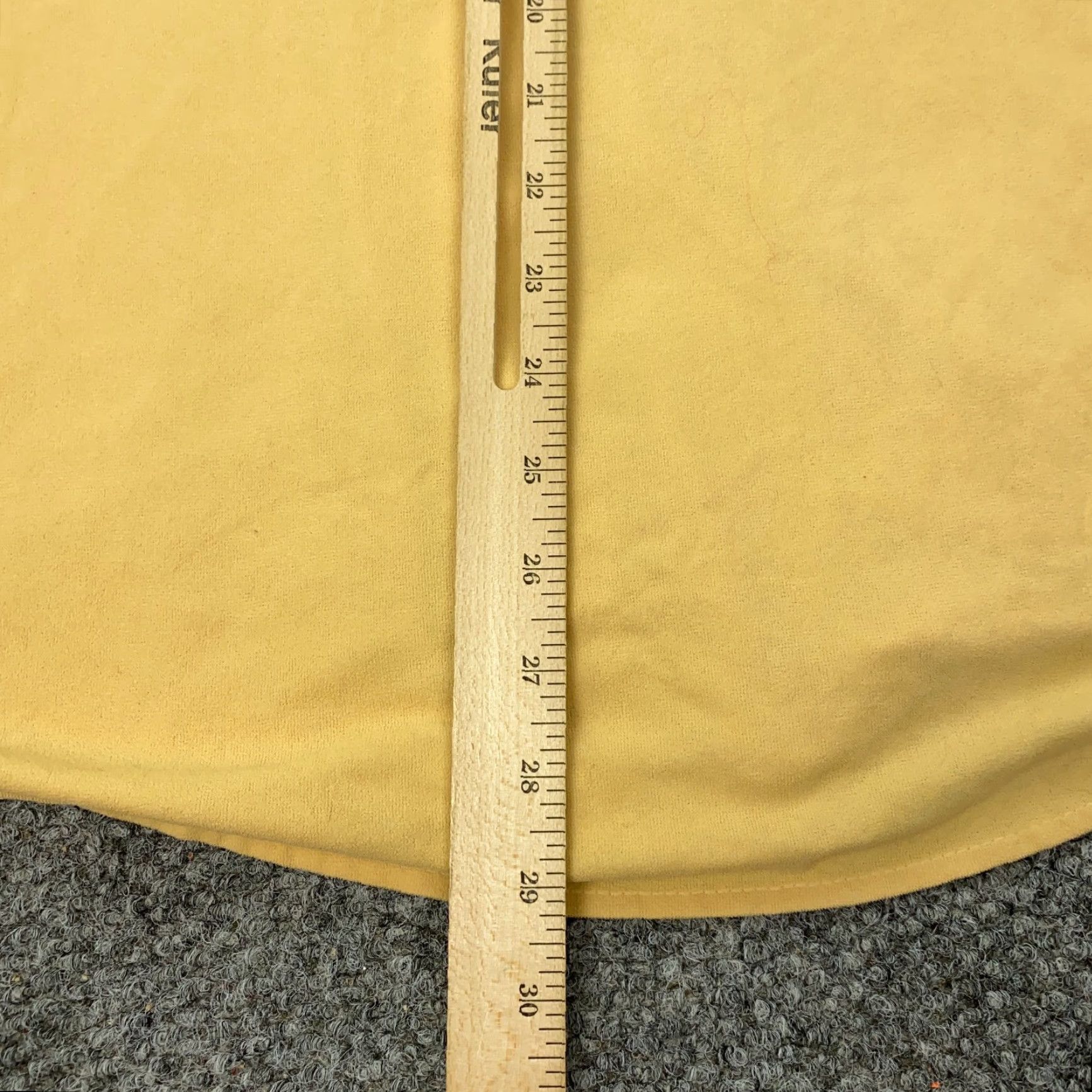 Sears VINTAGE Fieldmaster Sears Shirt Mens Large Pale Yellow 70s Button-Up Long Sleeve Collared Solid Workwear Casual Travel Jeans Shirts? Size US L / EU 52-54 / 3 - 7 Thumbnail