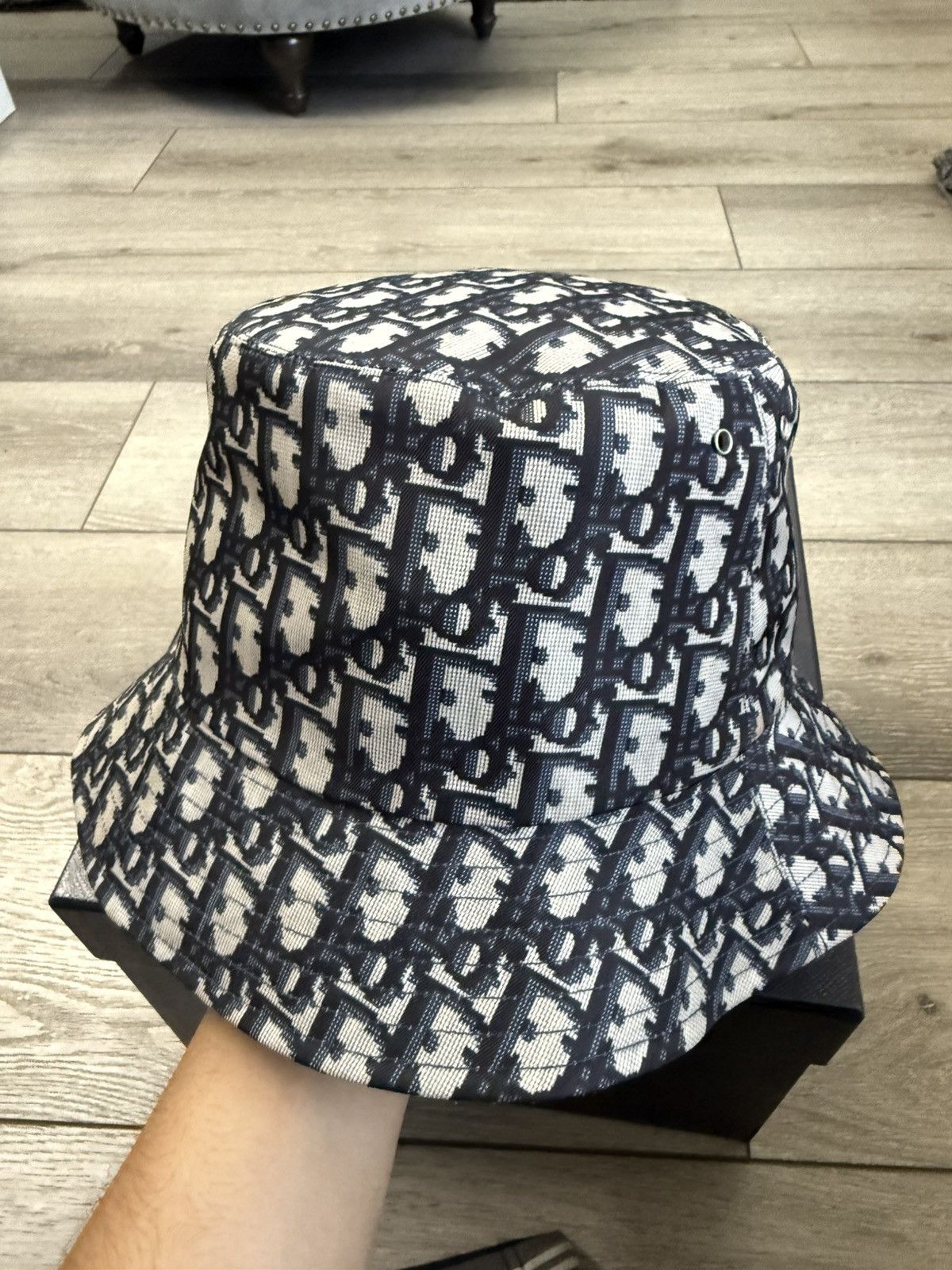 Christian Dior Monsieur Christian Dior Monsieur Diorissimo Reversible Bucket Hat Size ONE SIZE - 16 Thumbnail