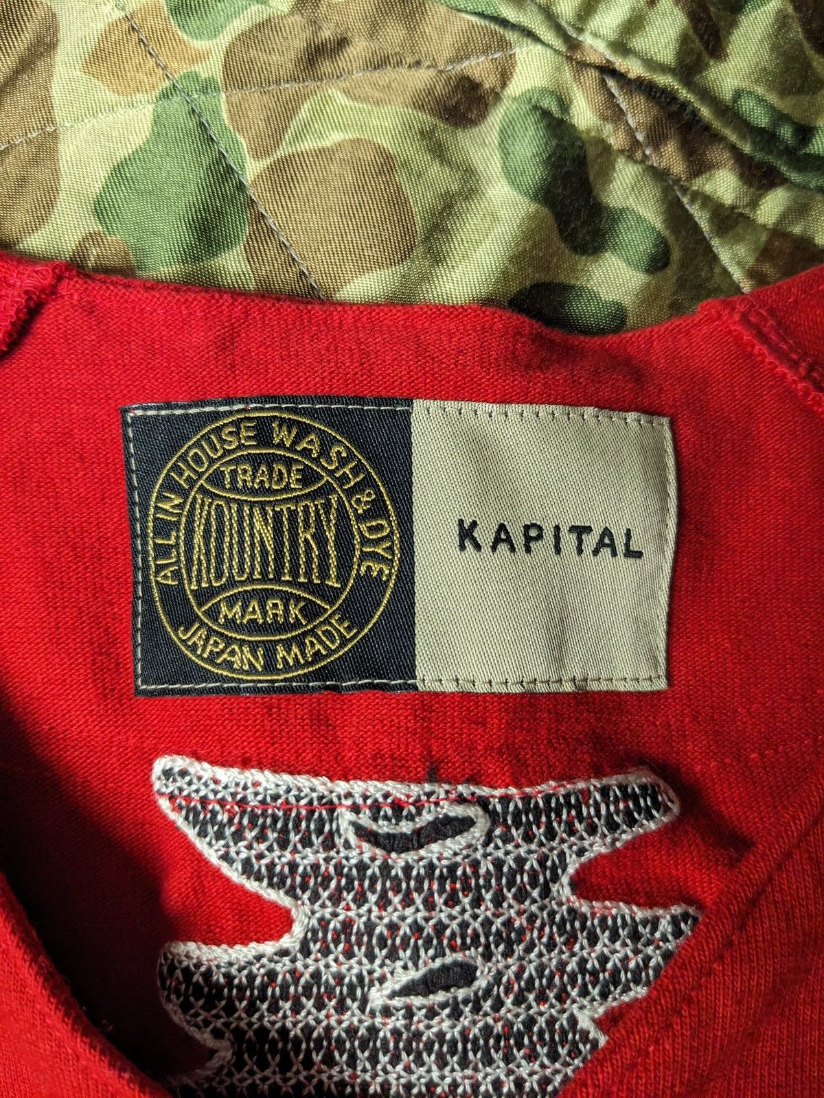Kapital Kapital Kountry Dense Baseball Bone Jersey Red Size 4 Size US L / EU 52-54 / 3 - 8 Thumbnail