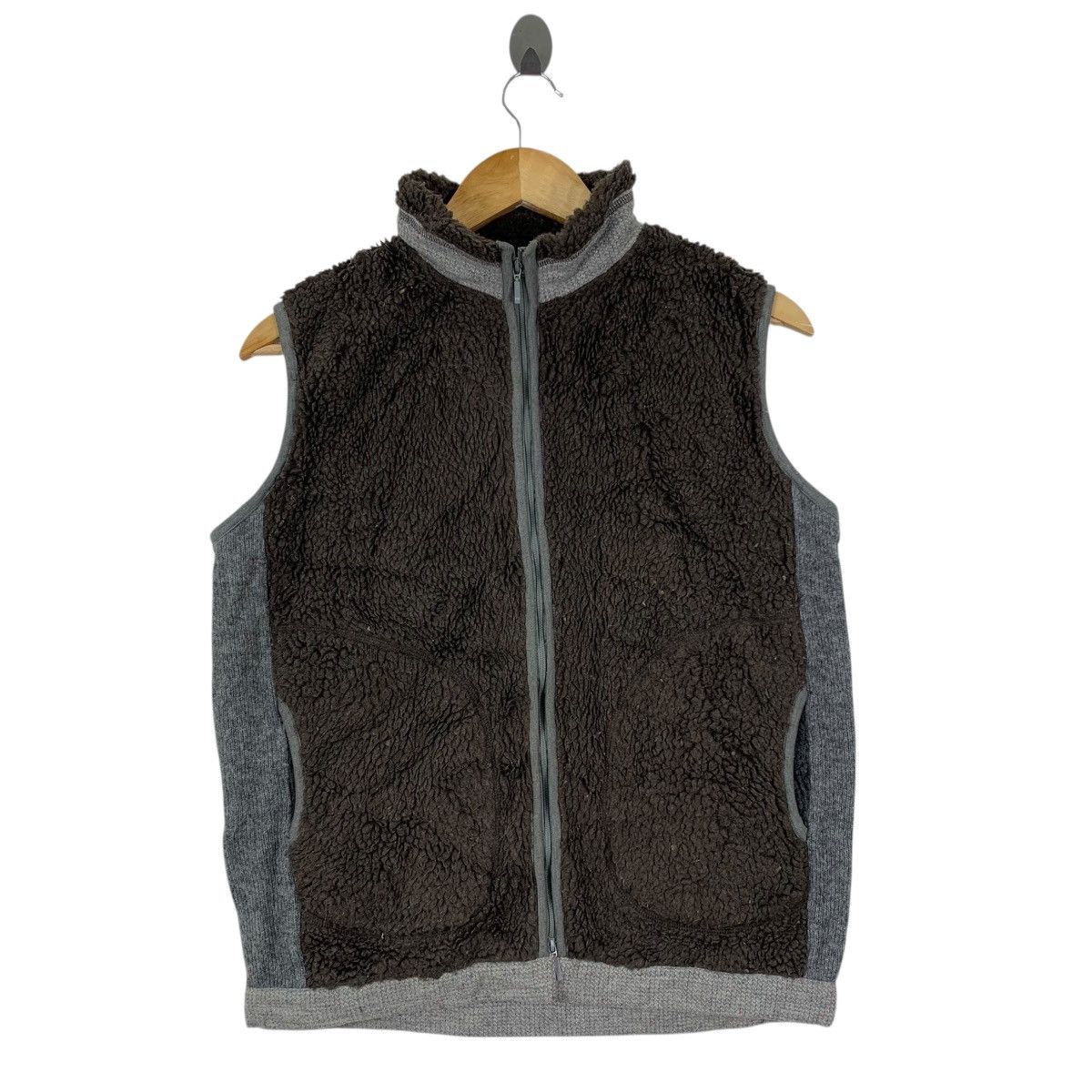 Japanese Brand CHAKA Japanese Brand Sherpa Fleece Zipper Tank Jacket Size US M / EU 48-50 / 2 - 1 Thumbnail