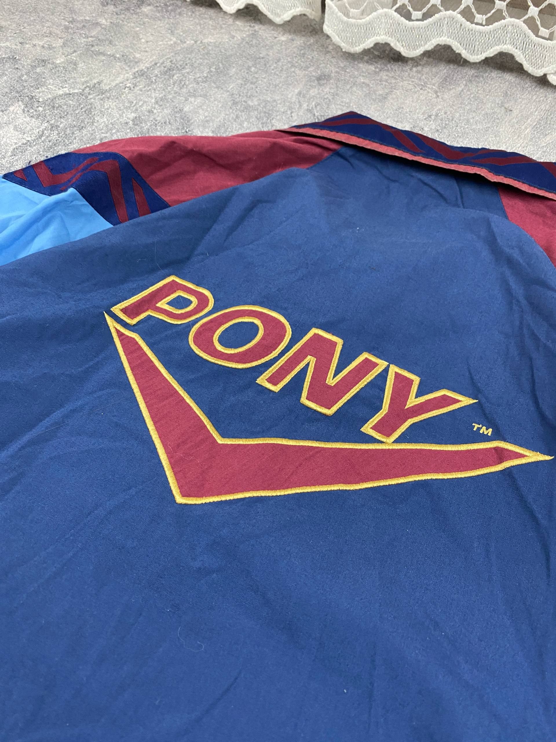PONY Vintage West Ham United Pony Training Jacket 1995-1997 Size US L / EU 52-54 / 3 - 10 Thumbnail