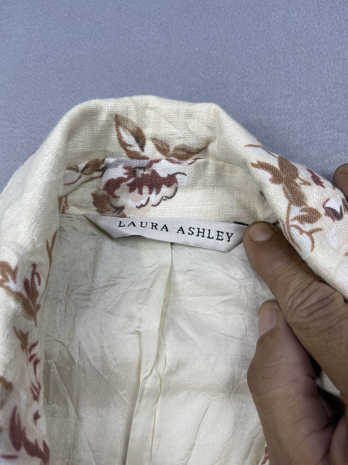 Laura Ashley LAURA ASHLEY FLORAL CROP TOP BLOUSE Size M / US 6-8 / IT 42-44 - 14 Thumbnail