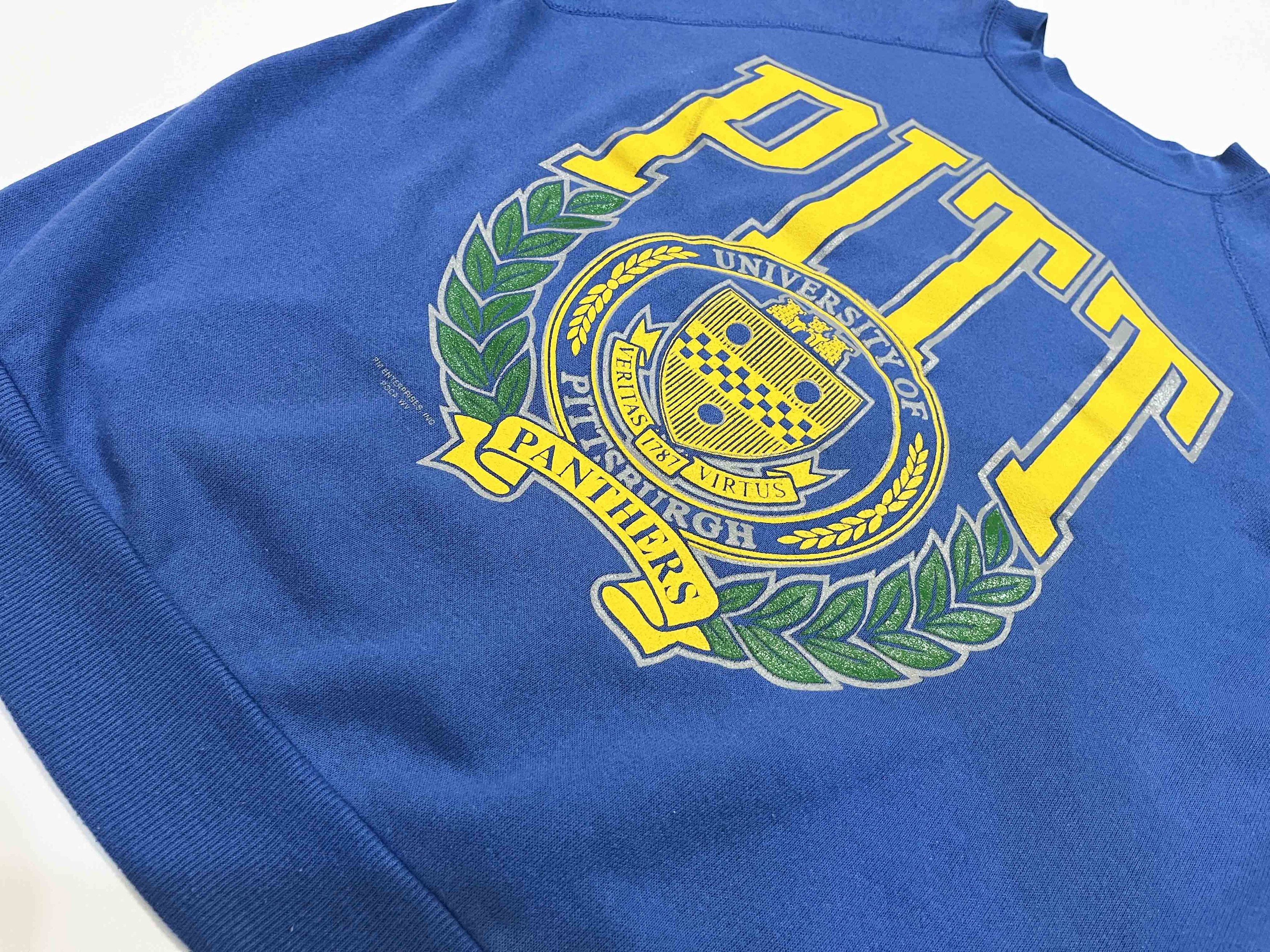 NCAA × Vintage Vintage NCAA Pittsburgh Panthers Pitt University Sweatshirt Size US M / EU 48-50 / 2 - 4 Thumbnail