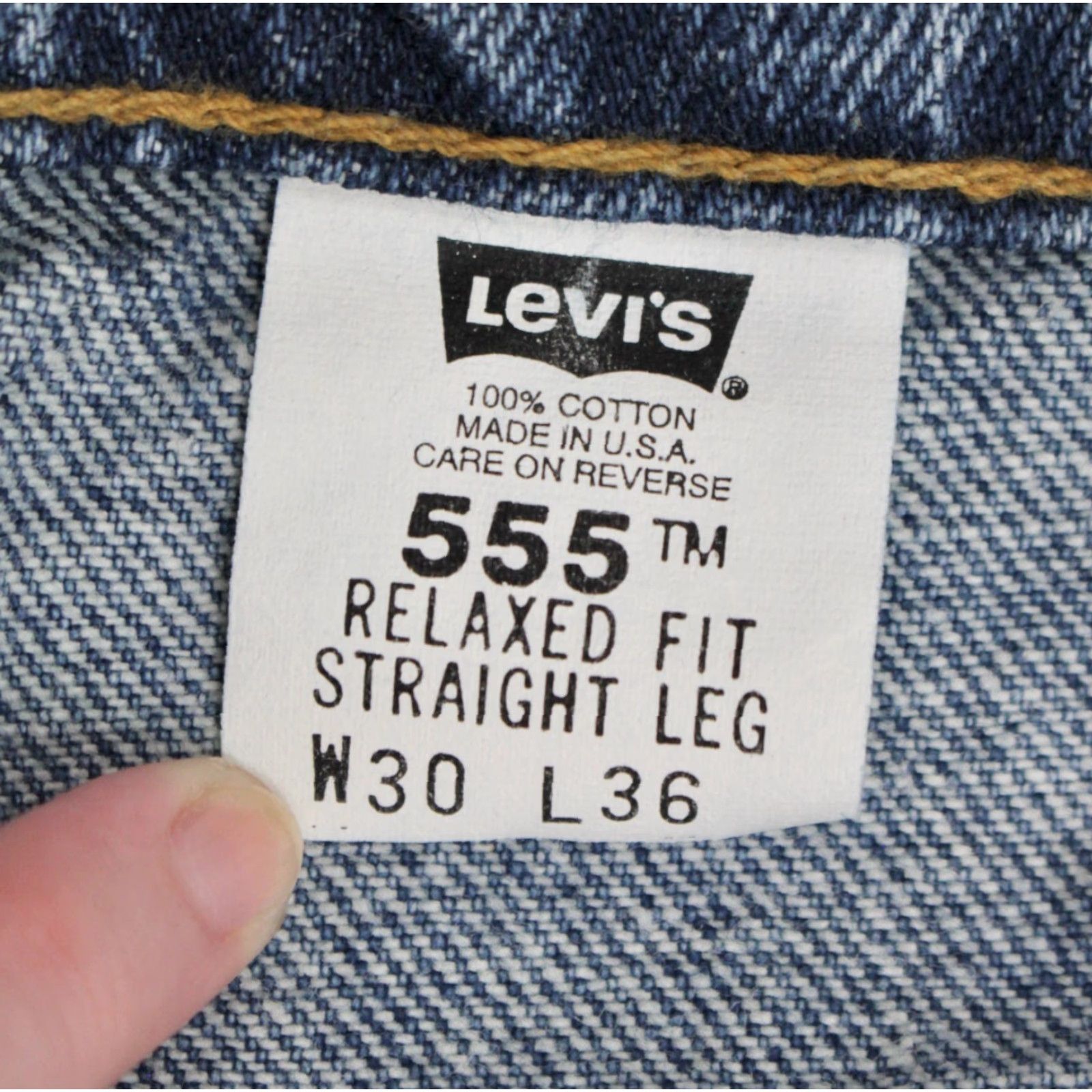 Levi's VINTAGE Levi's 555 Jeans Shirt? Size US 30 / EU 46 - 4 Thumbnail