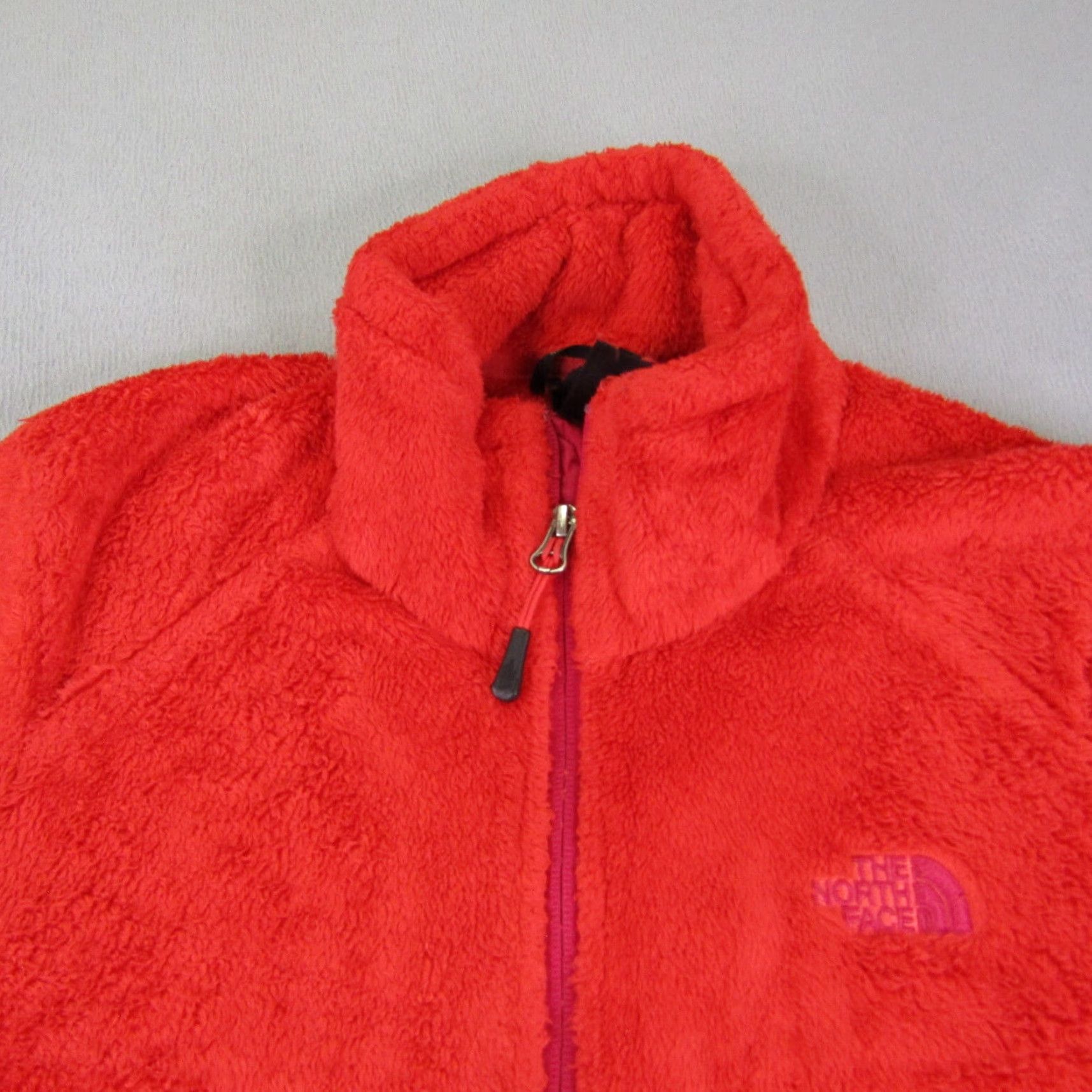 The North Face VINTAGE The North Face Jacket Womens M Red Fleece Teddy Zip Up Pockets Zipper Outdoor Casual Travel Size M / US 6-8 / IT 42-44 - 2 Thumbnail