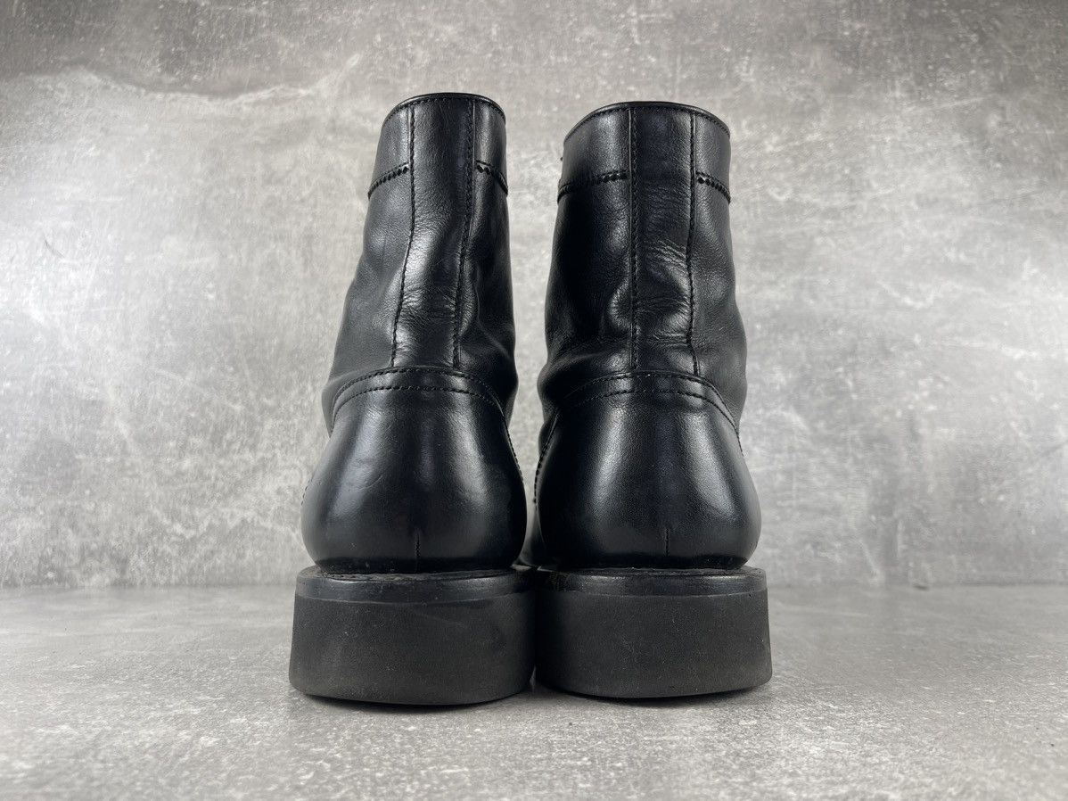 Gucci Gucci Vintage 00s GG Leather Lace Up Combat Boots Black Size US 8.5 / EU 41-42 - 6 Thumbnail