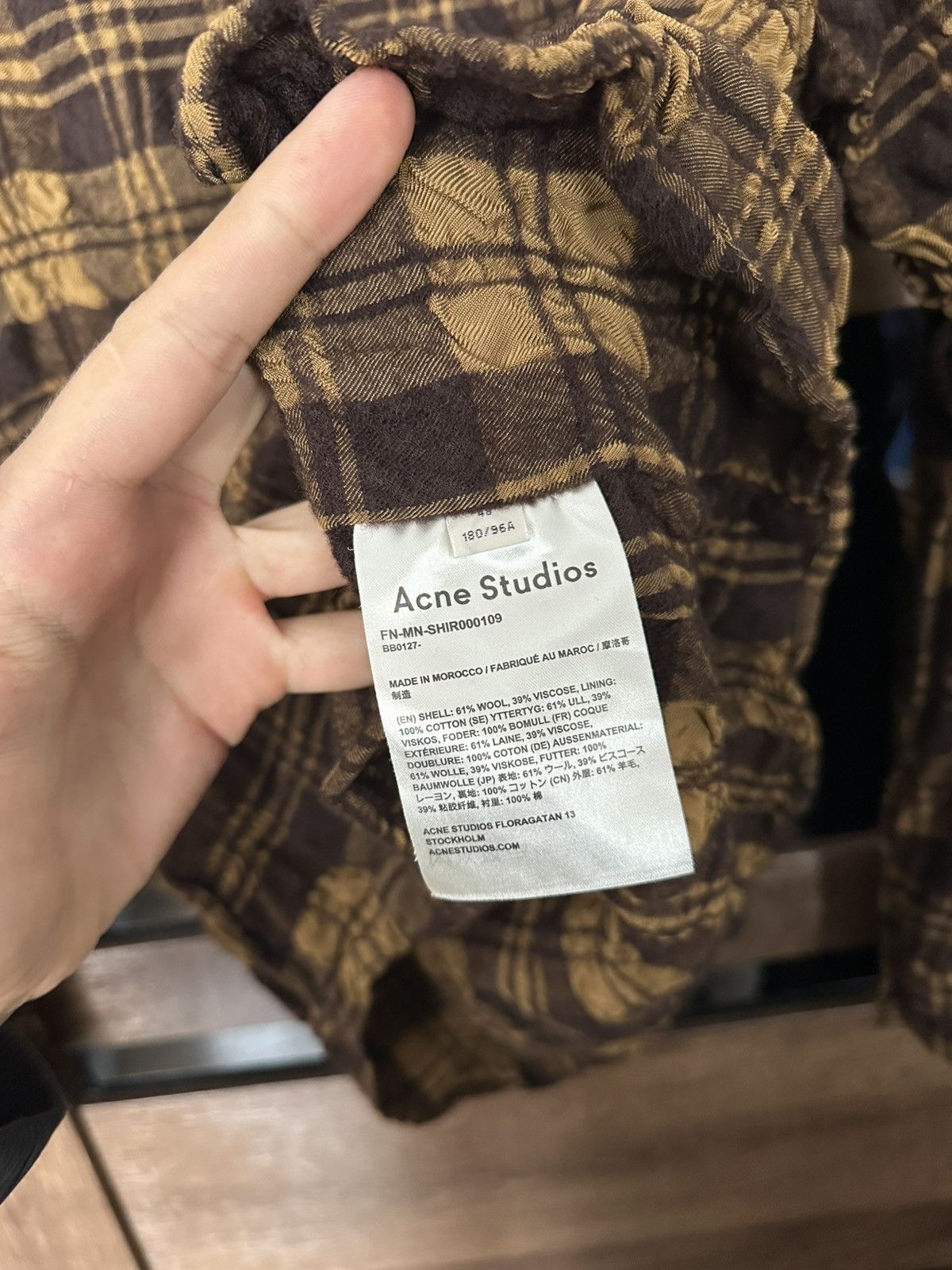 Acne Studios Acne Studios Checked Shirt Button Up Long Sleeve Wool Size US S / EU 44-46 / 1 - 11 Thumbnail
