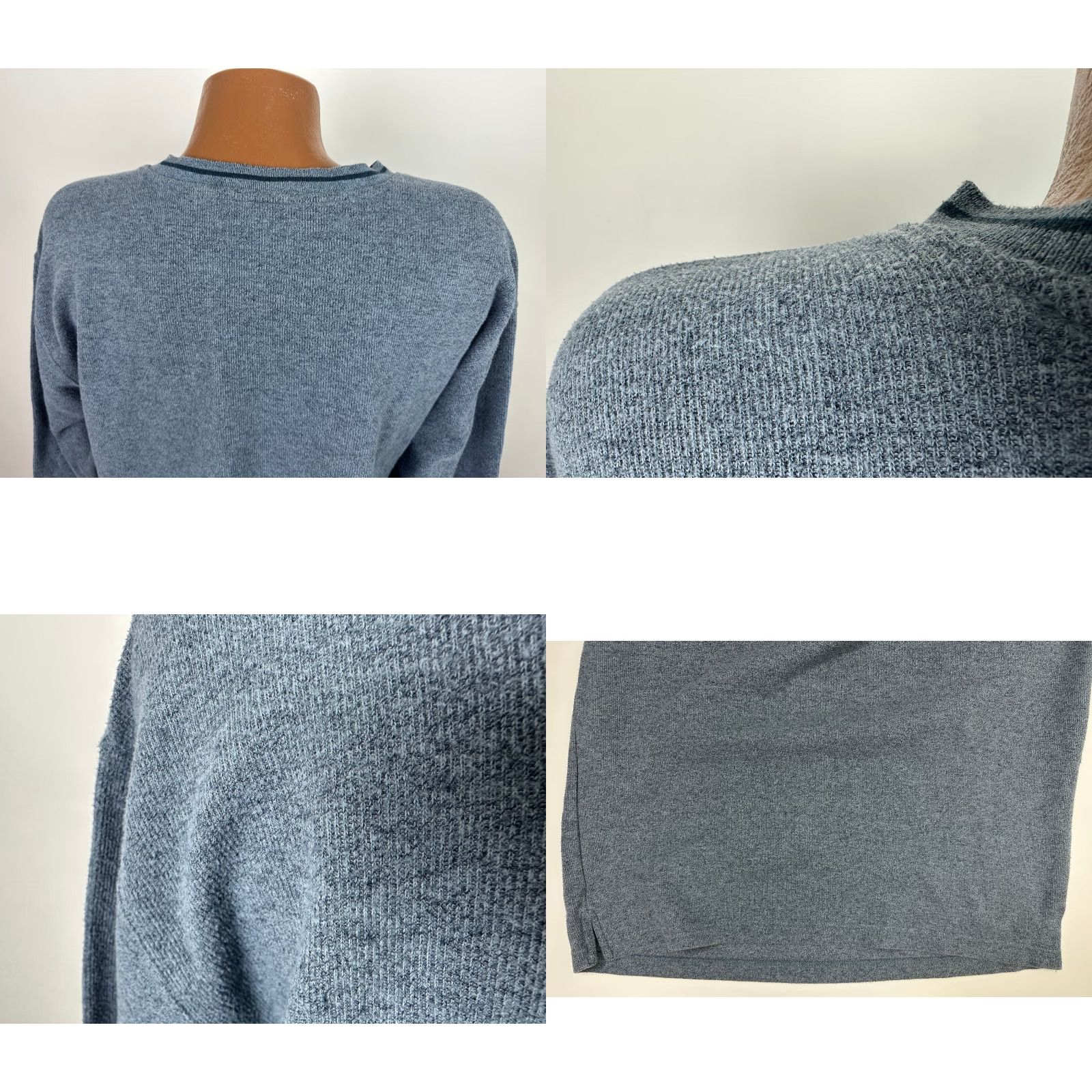 Vintage VINTAGE Great Northwest 90s Ribbed V-Neck Shirt Men XL Heavyweight Cotton Blue Long Sleeve Hipster Size US XL / EU 56 / 4 - 8 Thumbnail