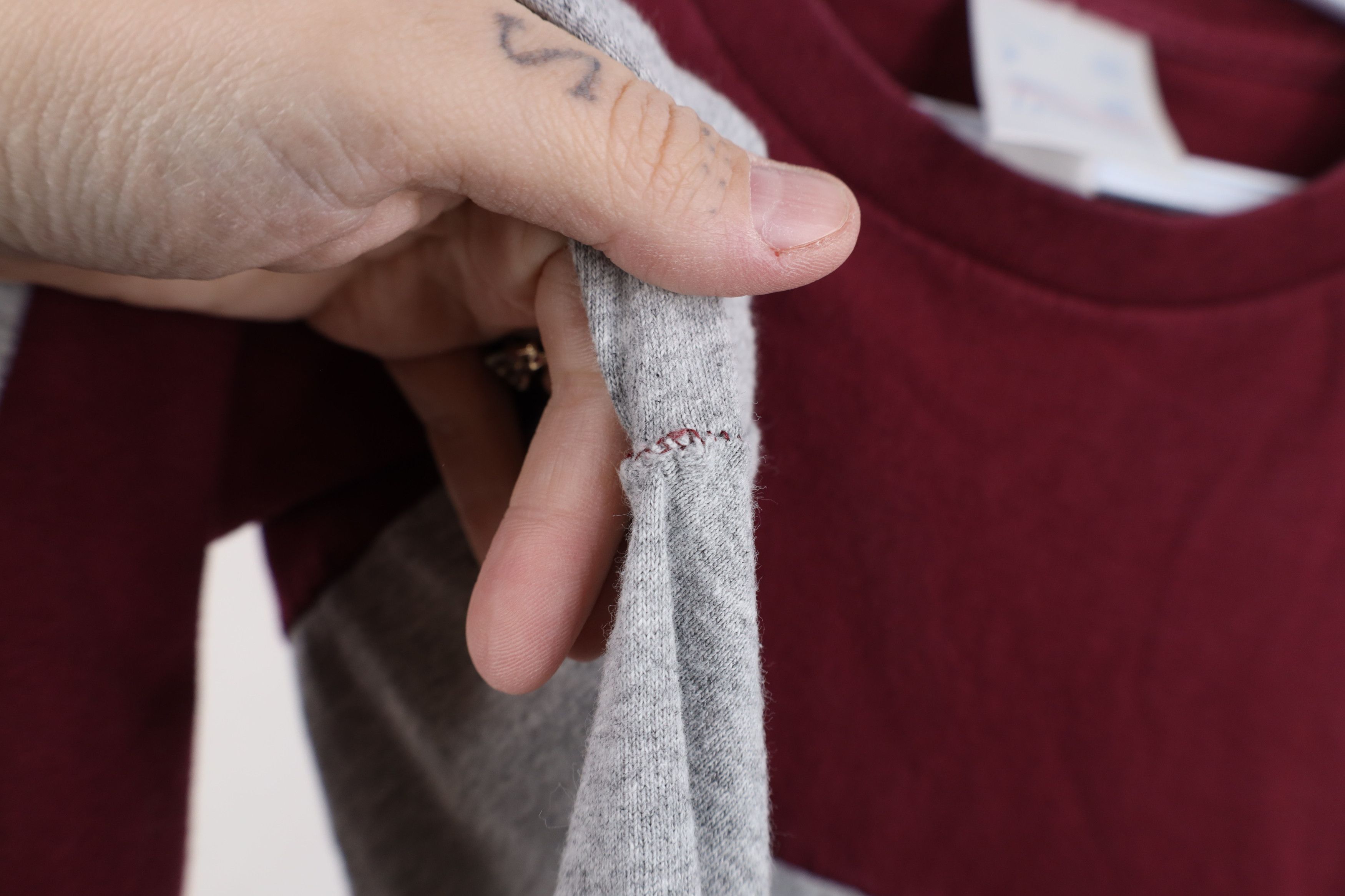 Vintage Vintage 90s Streetwear Block Long Sleeve T-Shirt Cotton Size US M / EU 48-50 / 2 - 9 Thumbnail
