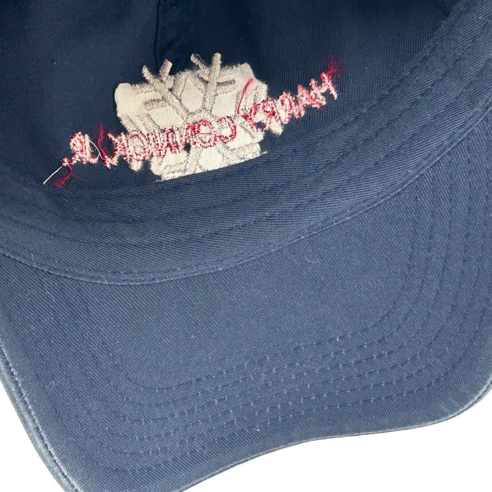 Vintage Harry Connick Jr Dad Hat Cap Blue Strapback Snowflake Winter Size ONE SIZE - 5 Thumbnail