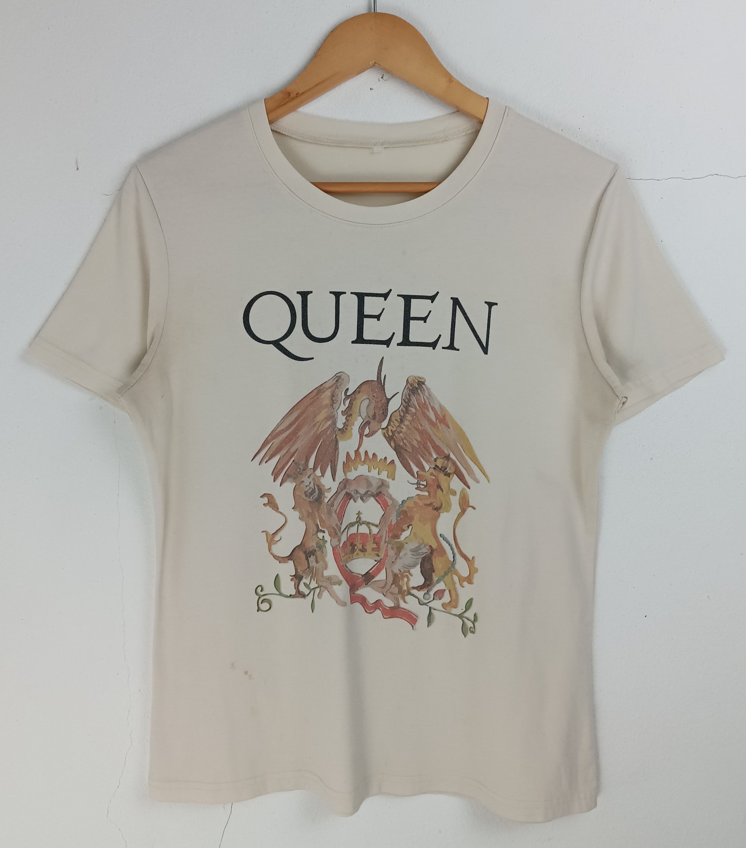 Vintage VINTAGE QUEEN FREDDIE MERCURY LOGO TEE zeppelin kiss acdc Size US S / EU 44-46 / 1 - 3 Thumbnail