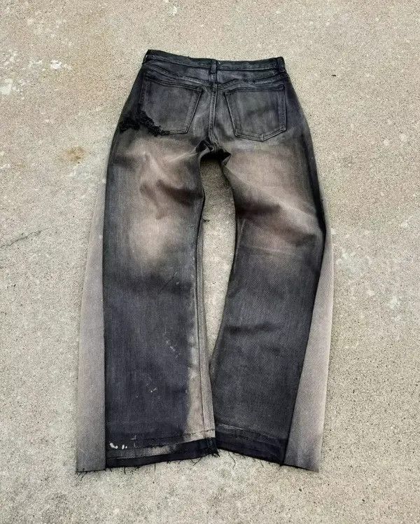 Other Ishiyama x zai Baggy Distressed Flared Jeans Size US 30 / EU 46 - 7 Thumbnail