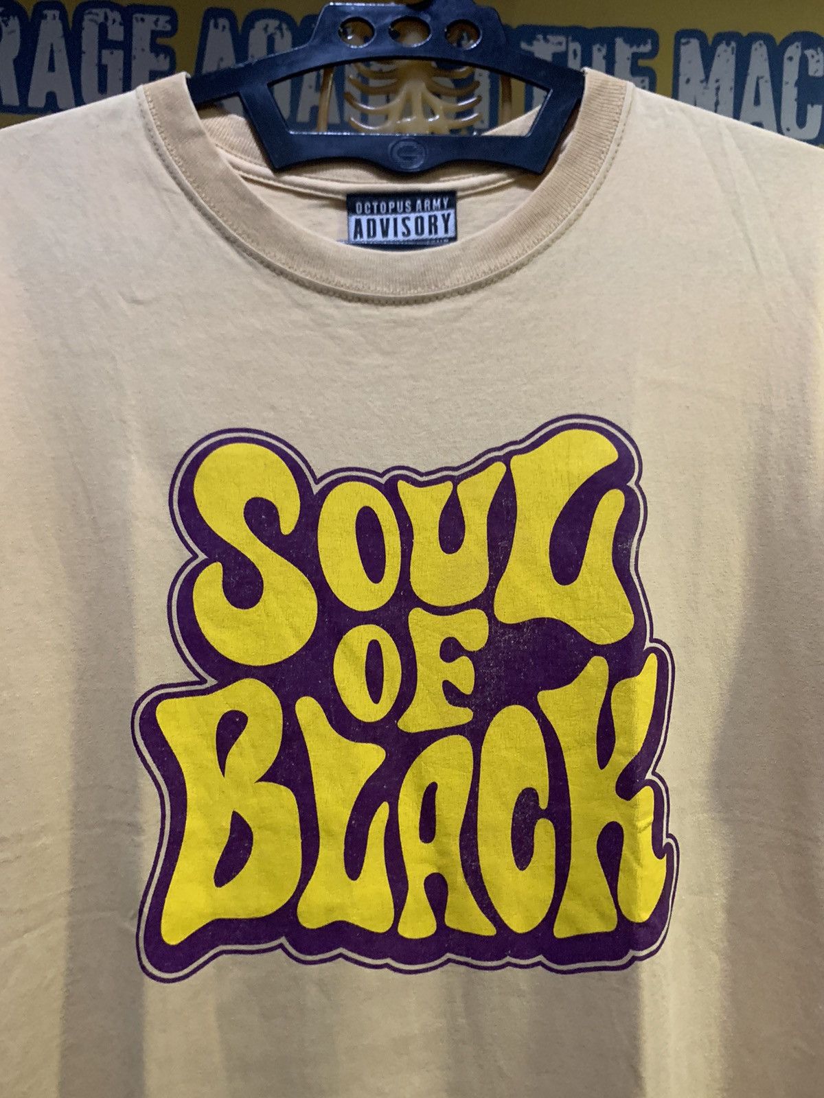 Japanese Brand Vintage OCTOPUS ARMY “Soul Of Black” Japanese Brand tee Size US L / EU 52-54 / 3 - 1 Thumbnail