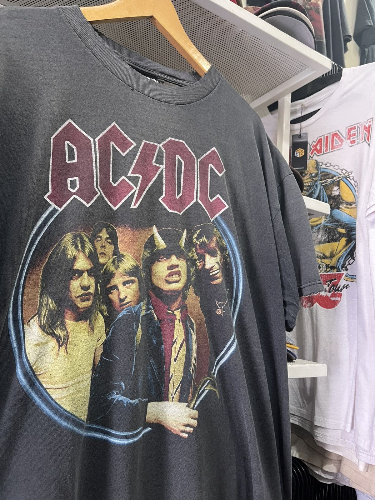 AC/DC Vintage 2009 ACDC “ Highway To Hell” Tour Tee 1979 Size US XL / EU 56 / 4 - 2 Thumbnail